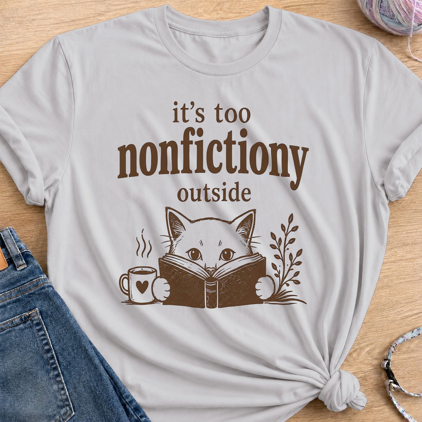 Nonfictiony T-Shirt — Ice Grey