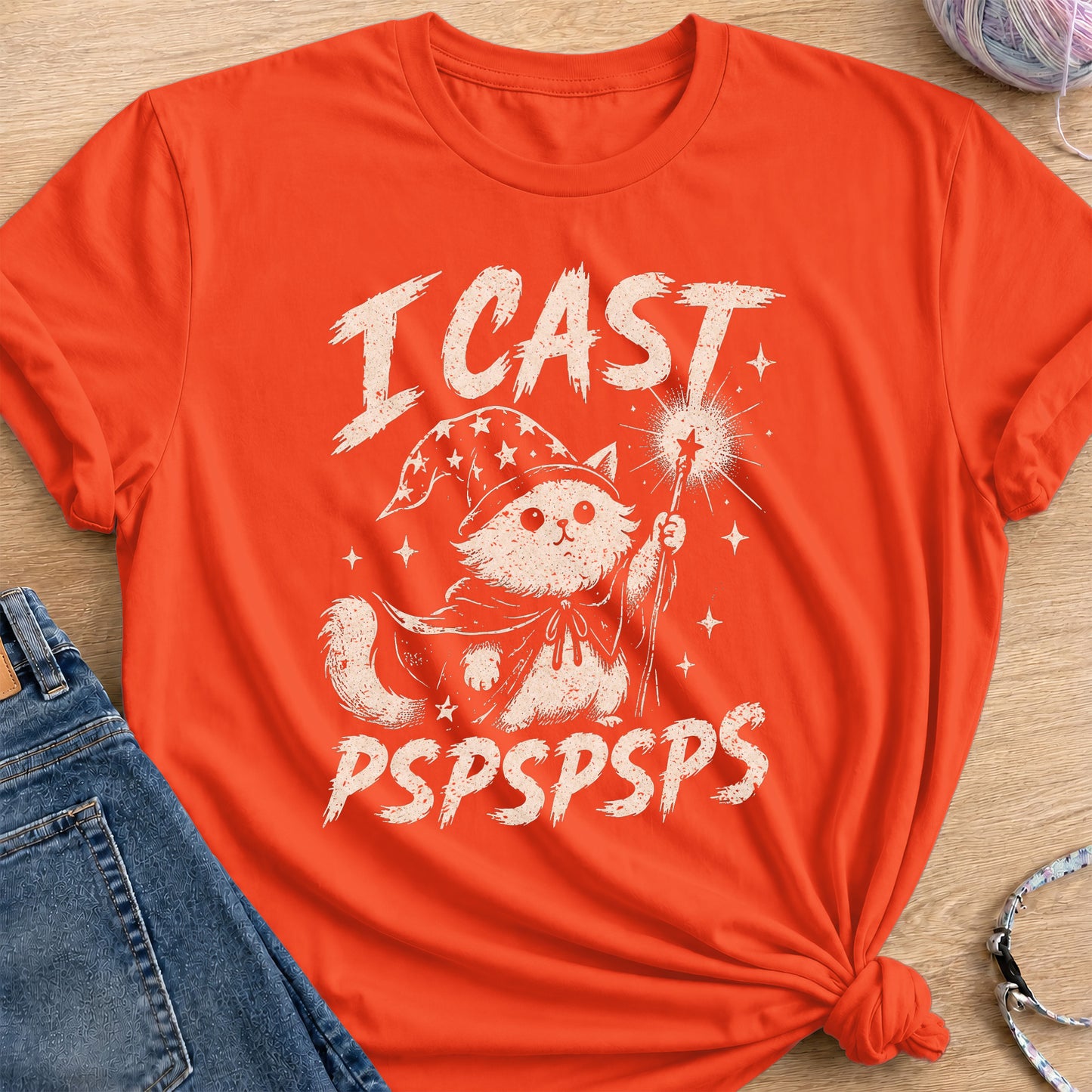 I Cast PsPs T-Shirt — Orange