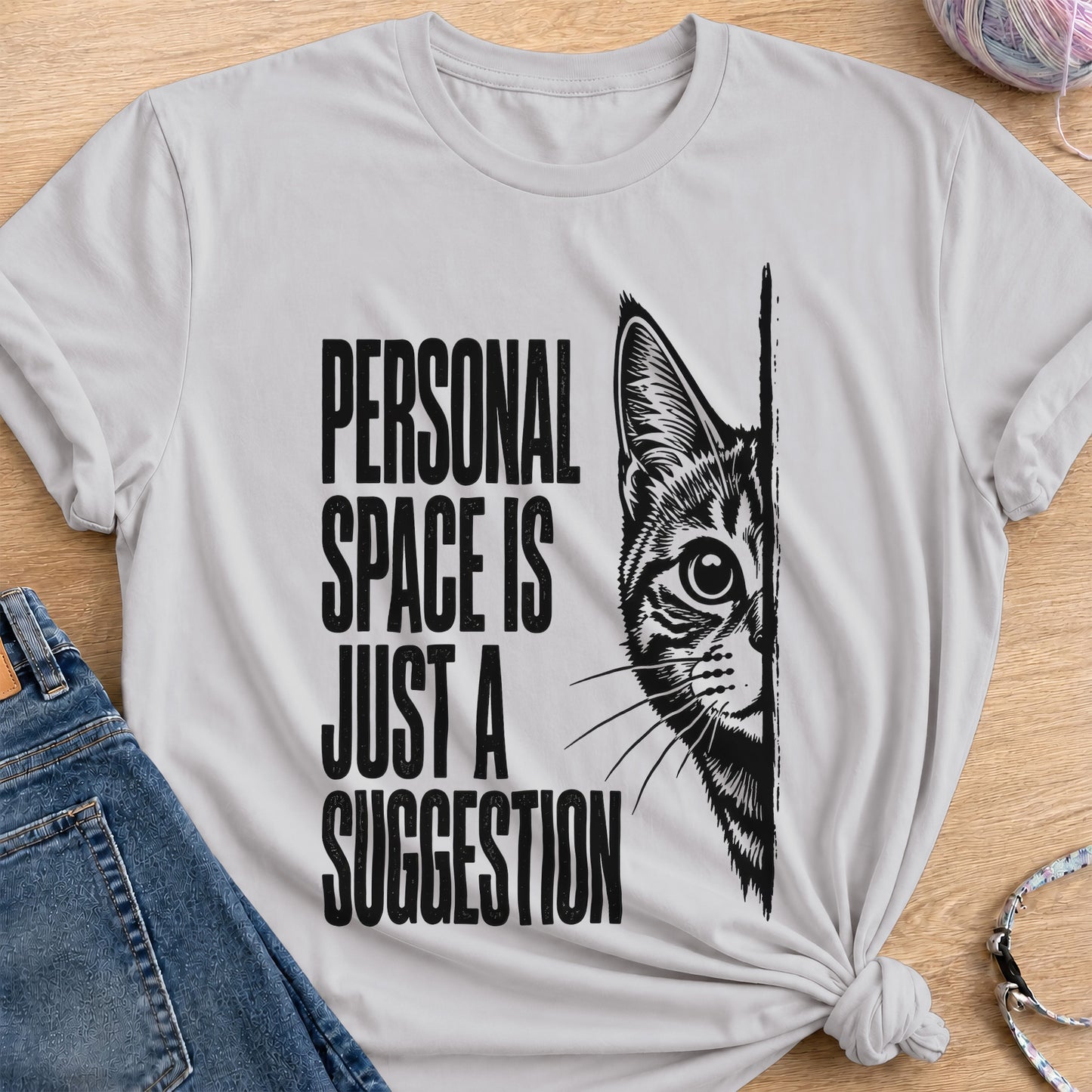 Personal Space T-Shirt — Ice Grey