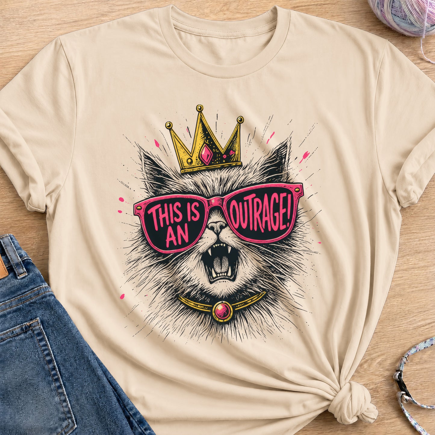 An Outrage T-Shirt — Sand