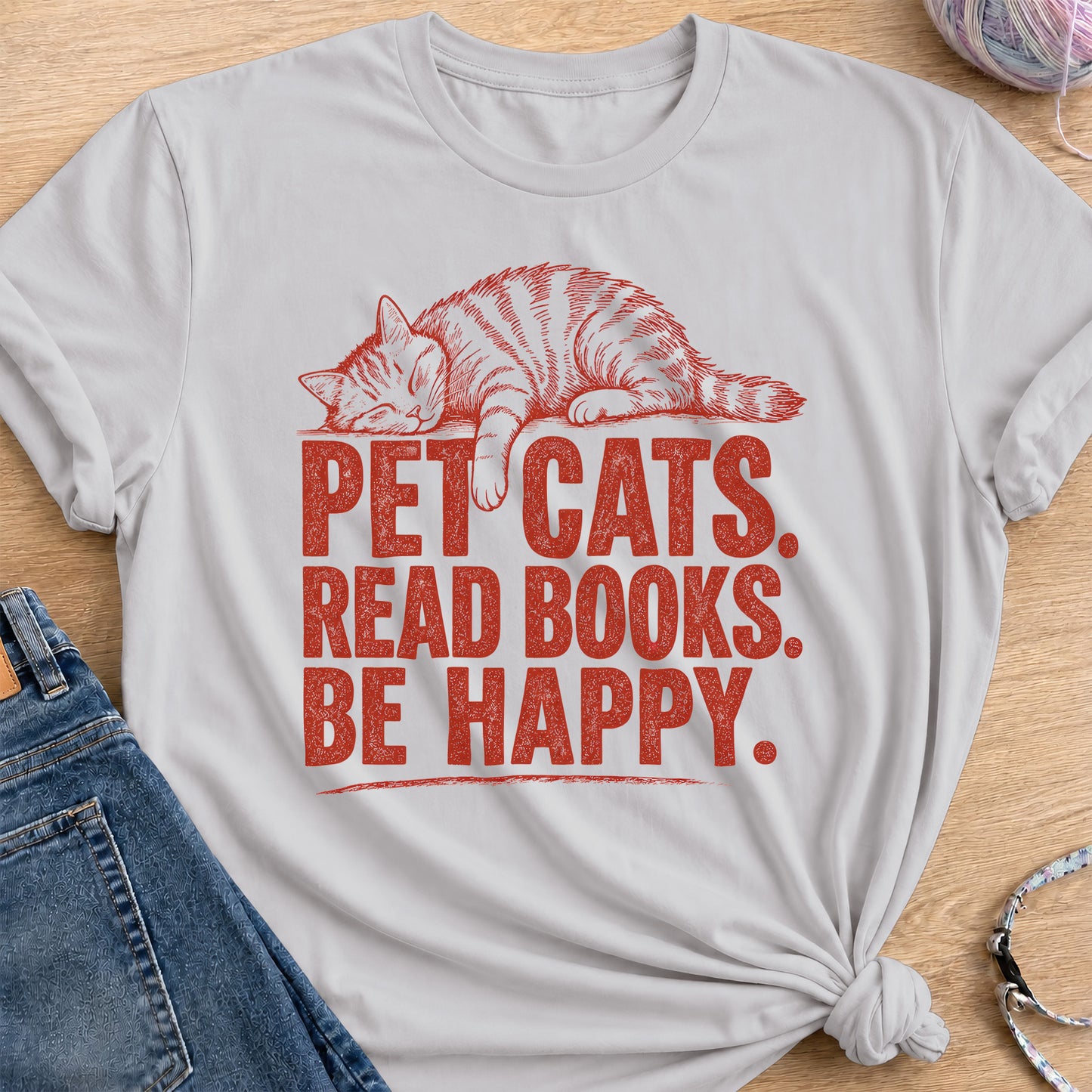 Happiness T-Shirt — Ice Grey