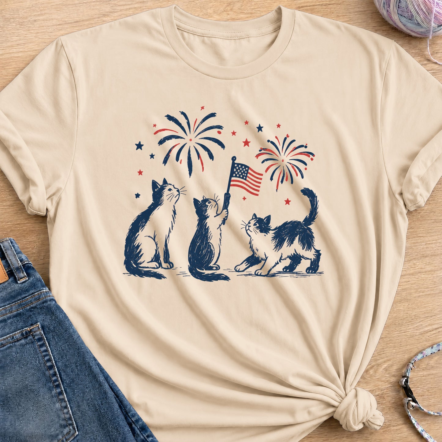 July 4th T-Shirt — Sand