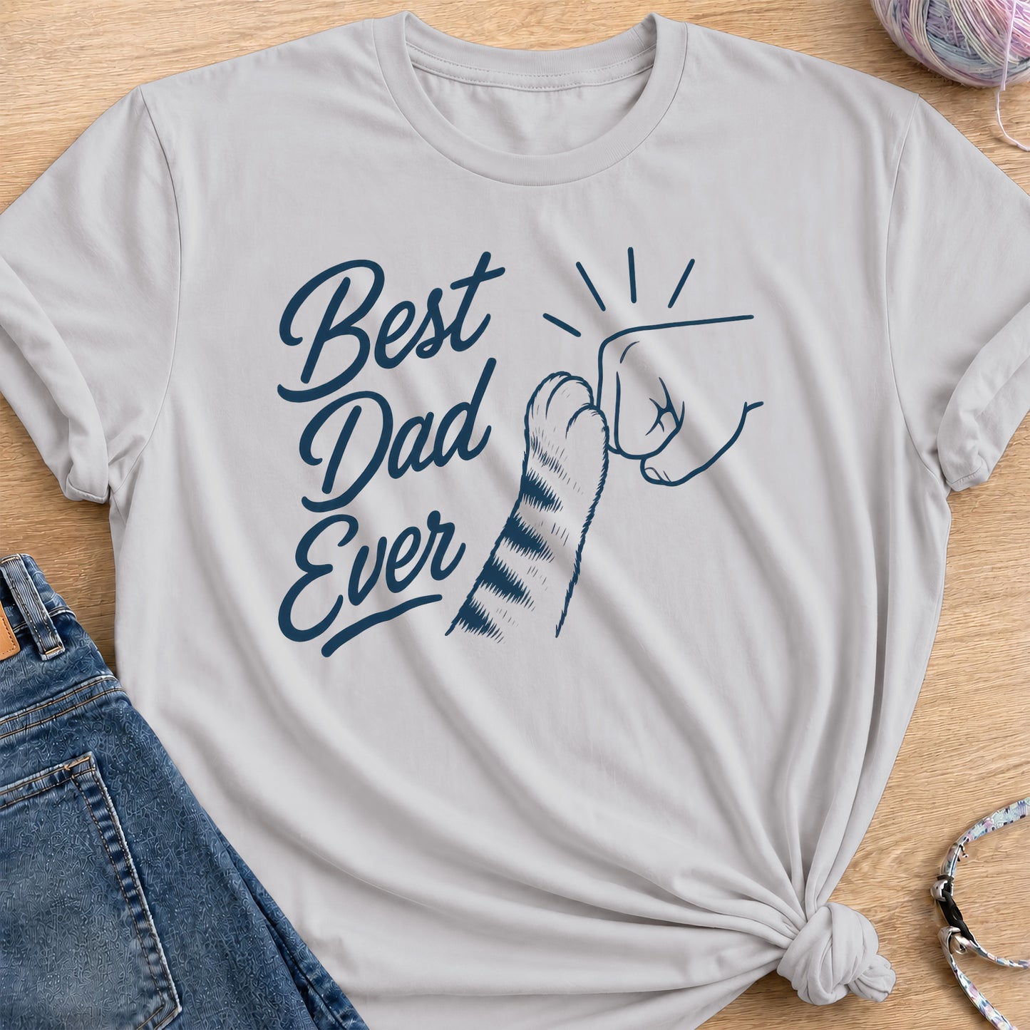 Best Dad T-Shirt — Ice Grey