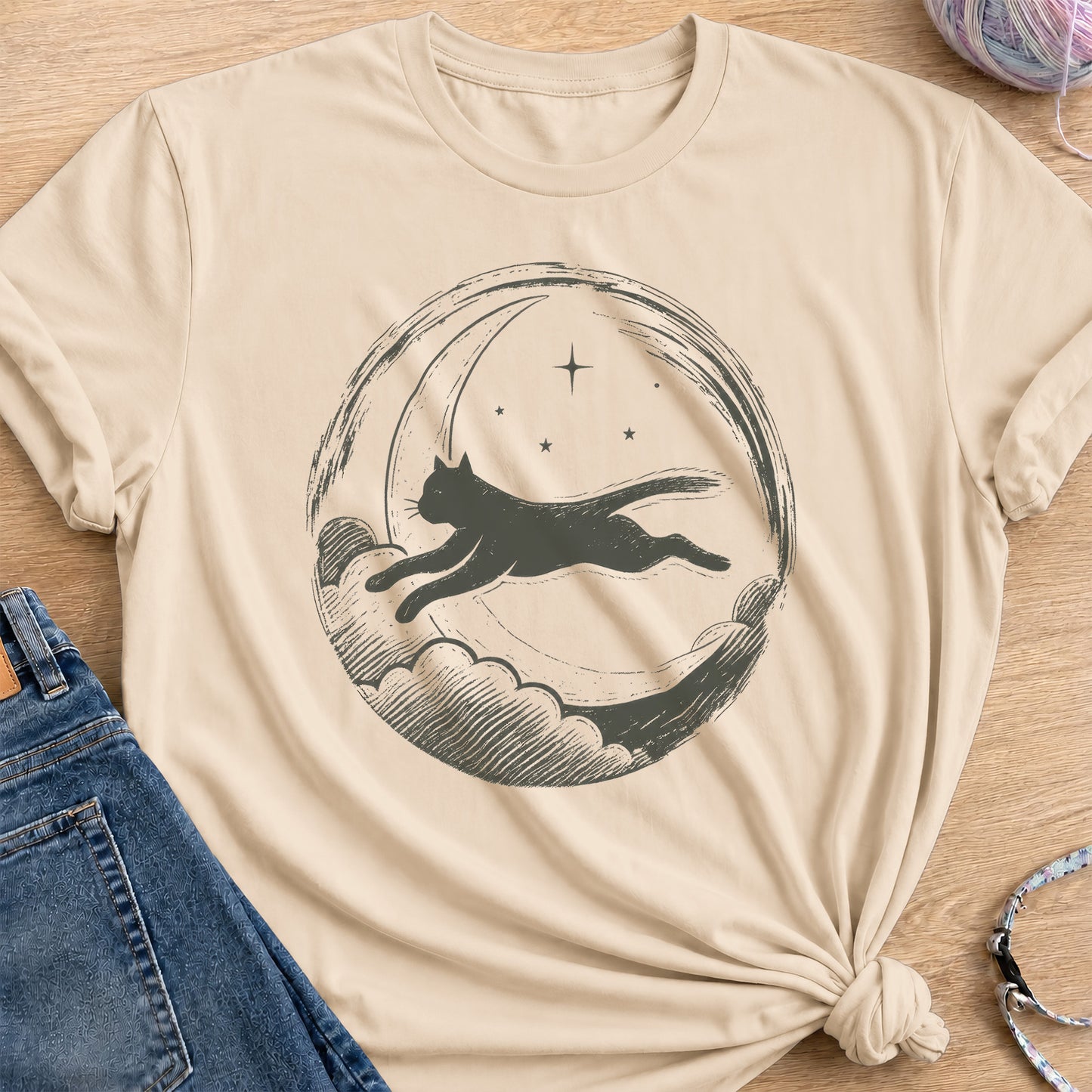 Cloud Leap T-Shirt — Sand