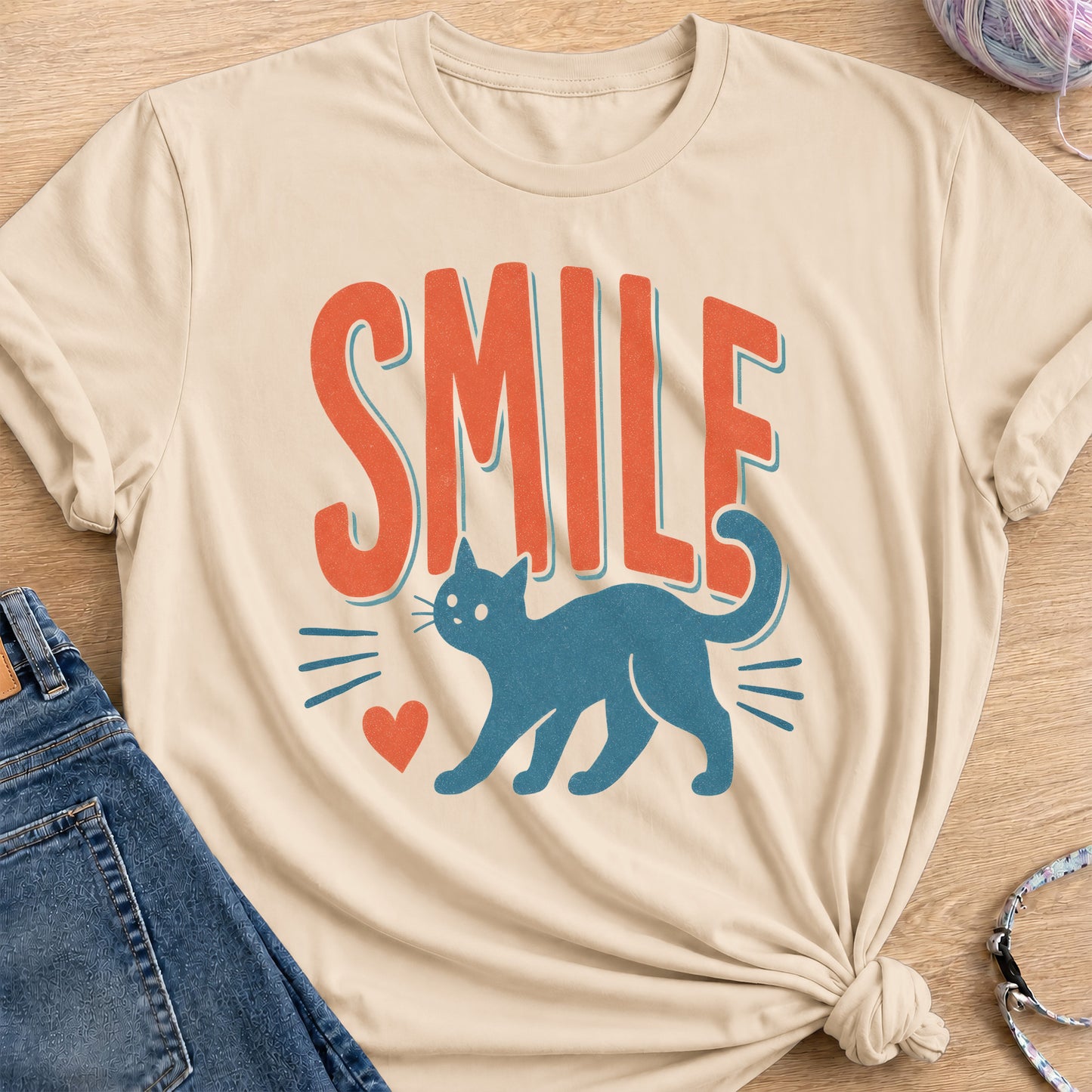 Smile T-Shirt — Sand