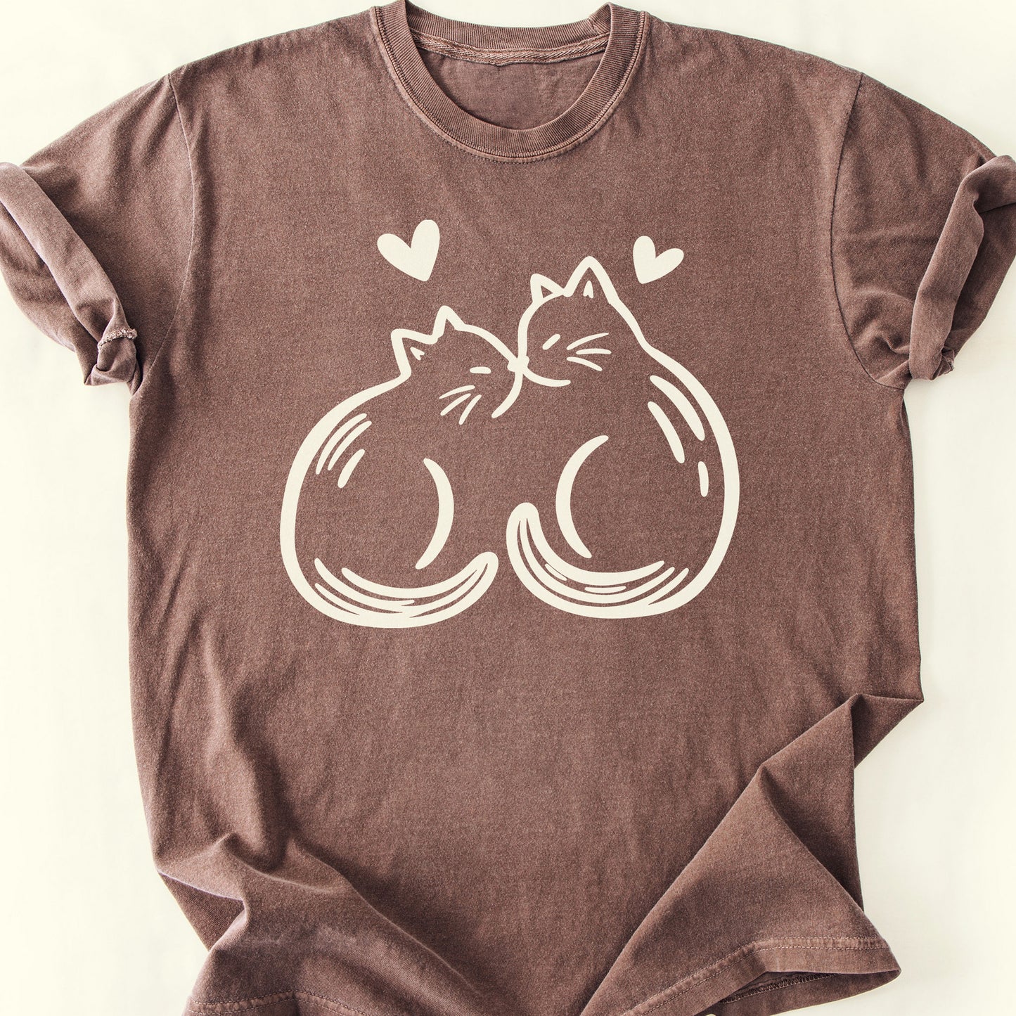 Purrfect Pair T-Shirt — Espresso