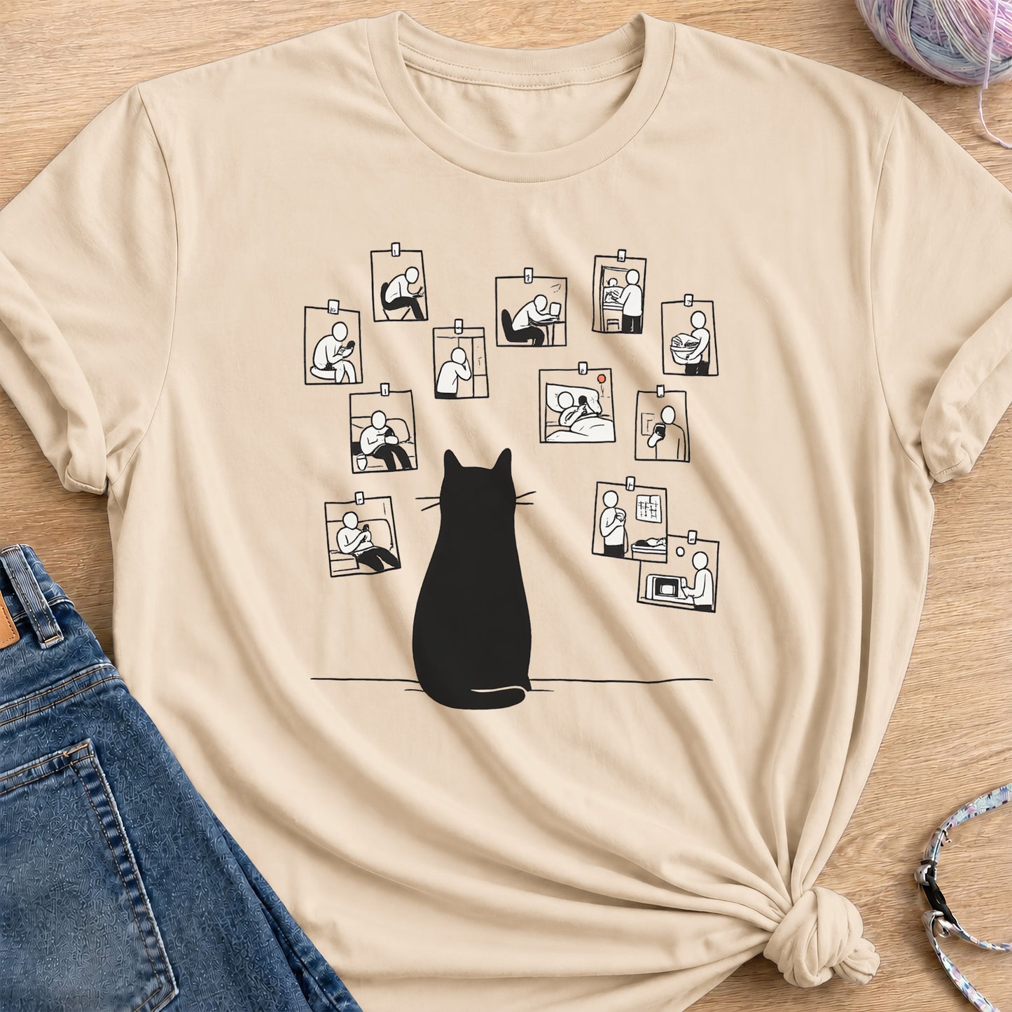 Quietly Judging T-Shirt — Sand
