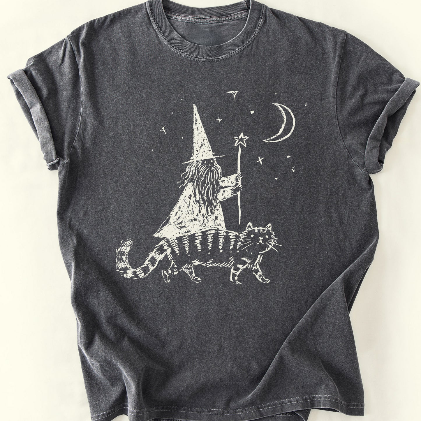 Wizard and Cat T-Shirt — Pepper