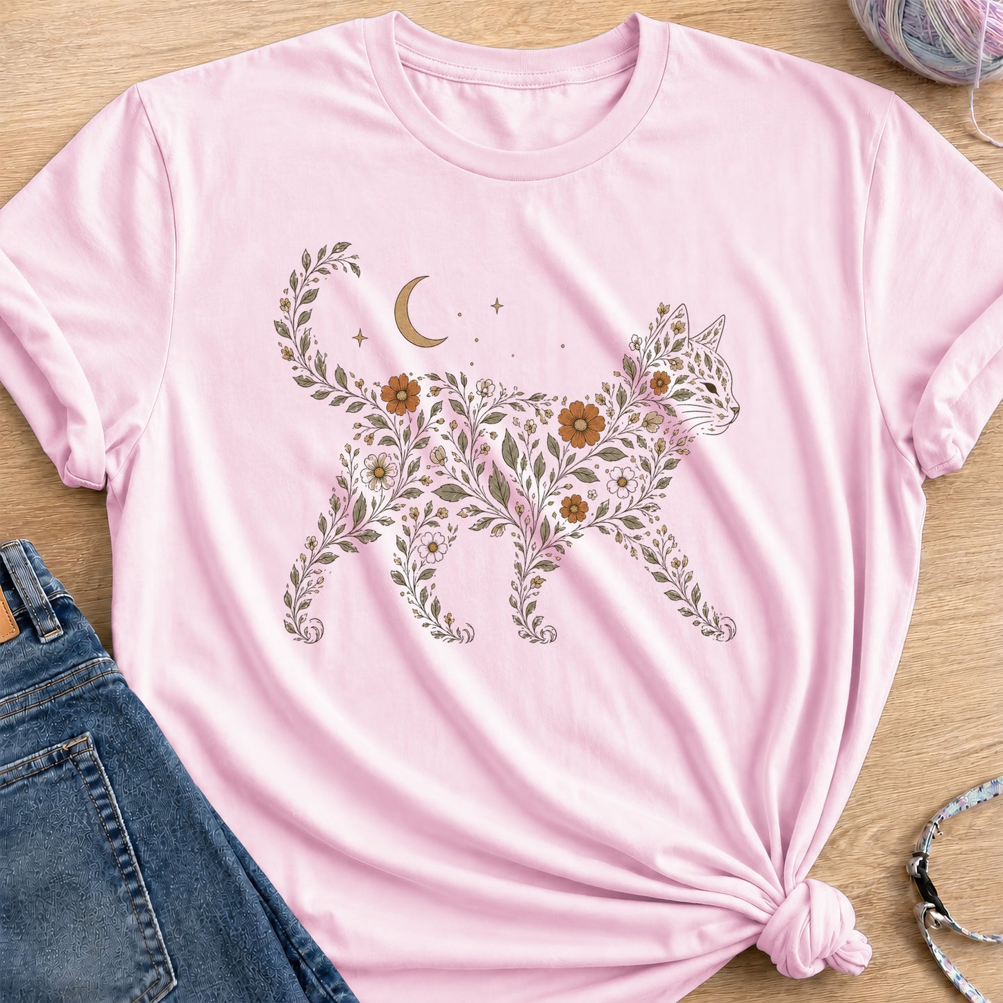 Wildflowers T-Shirt — Light Pink