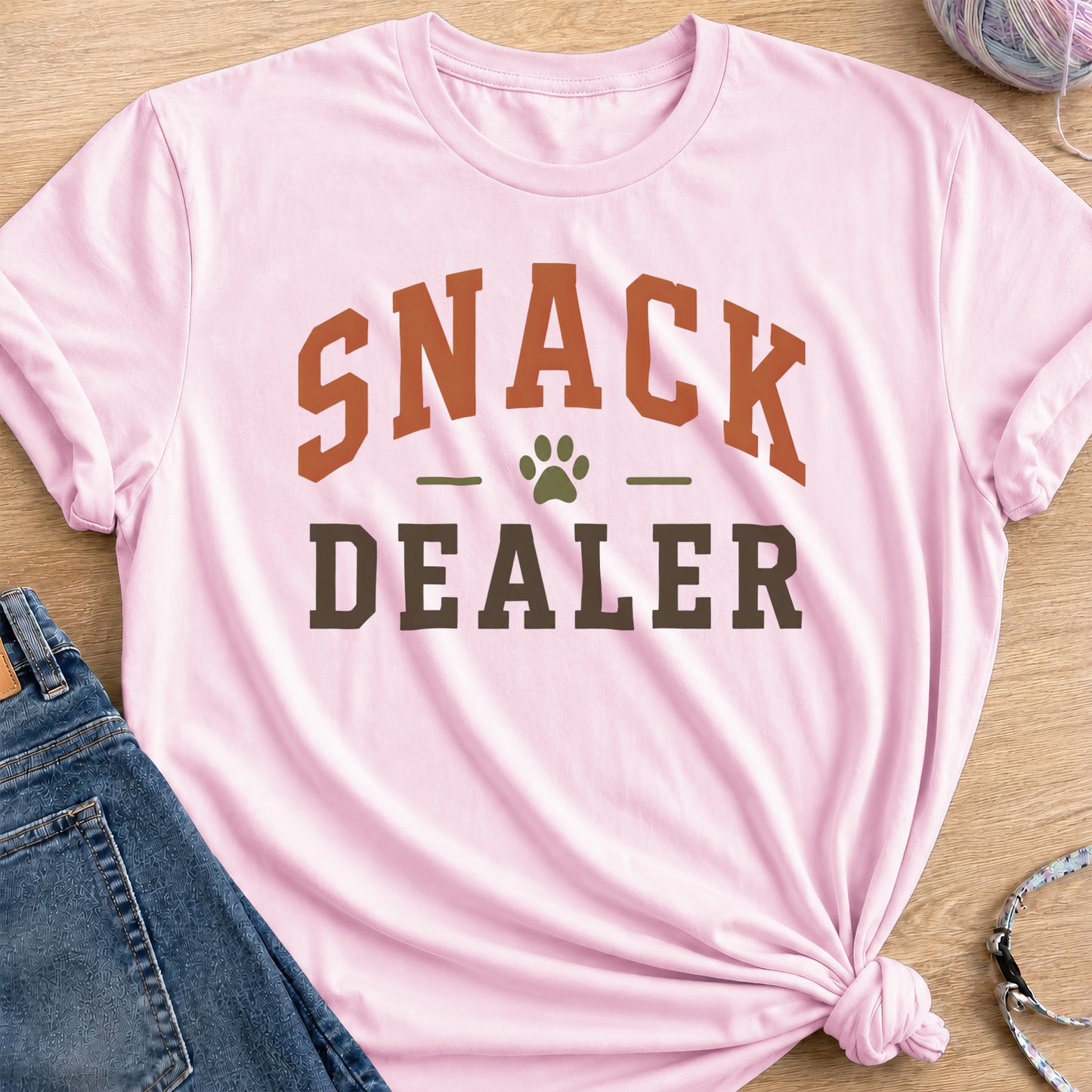Snack Dealer T-Shirt — Light Pink