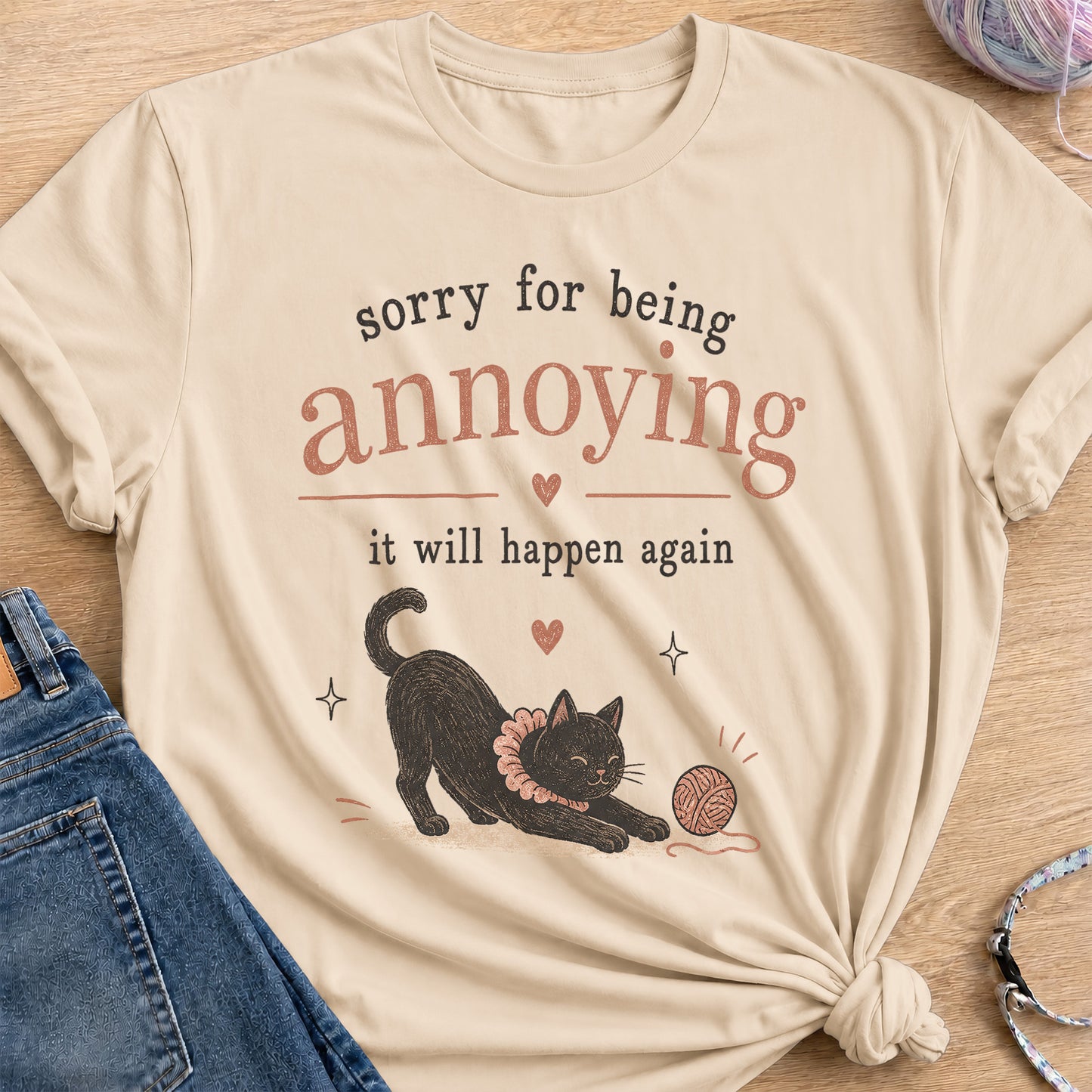 So Sorry T-Shirt — Sand