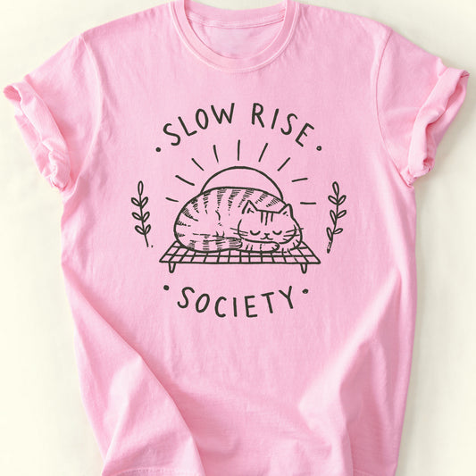 Slow Rise Society T-Shirt — Blossom