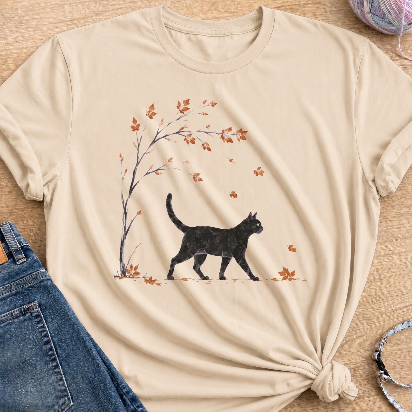 Autumn Stroll T-Shirt — Sand