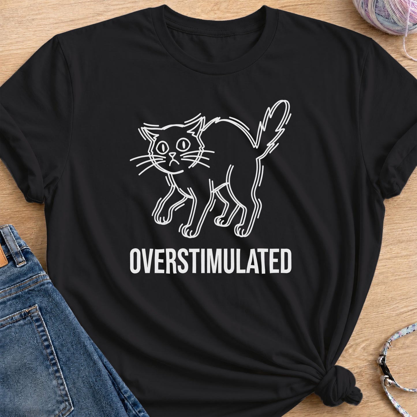 Oversimulated T-Shirt — Black