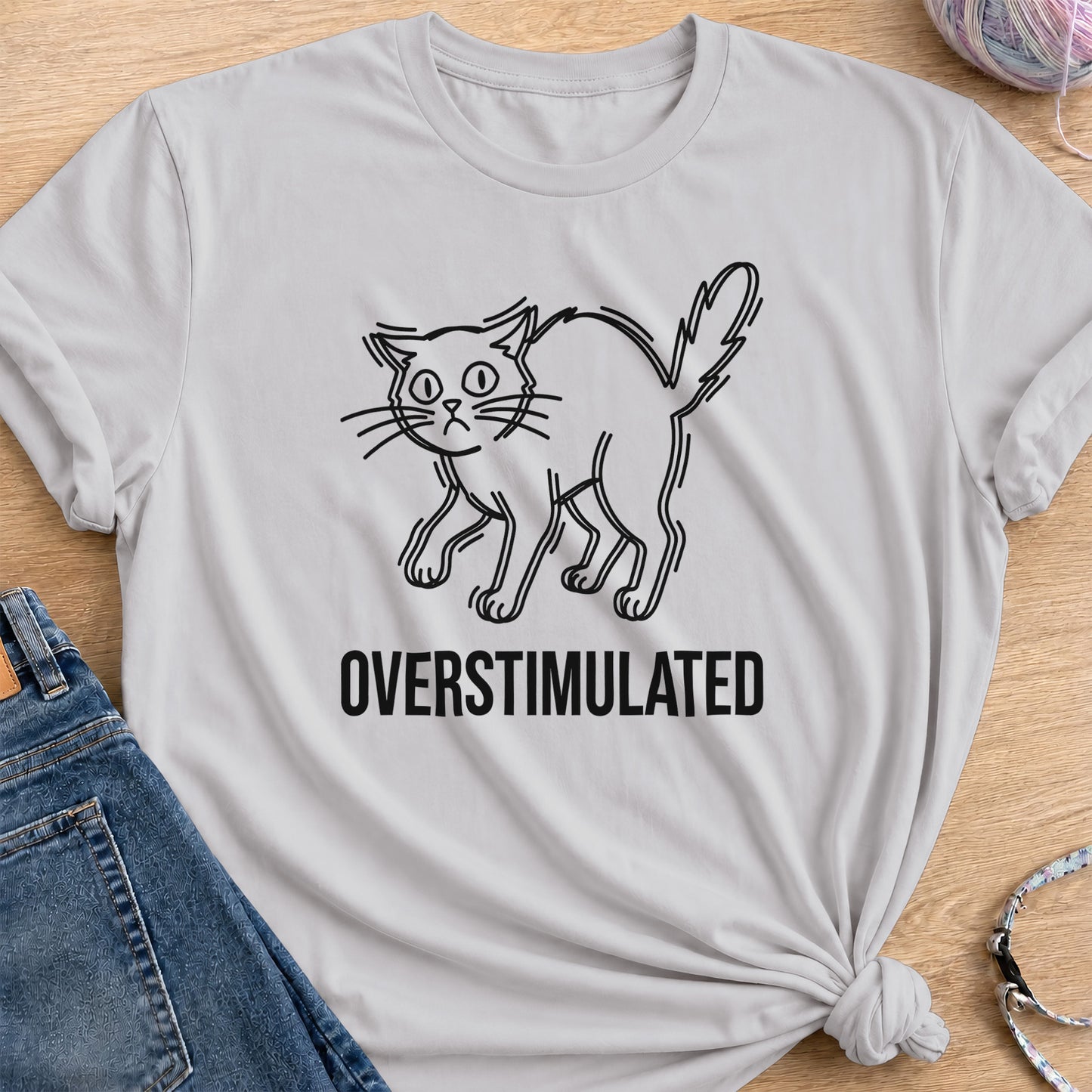 Oversimulated T-Shirt — Ice Grey