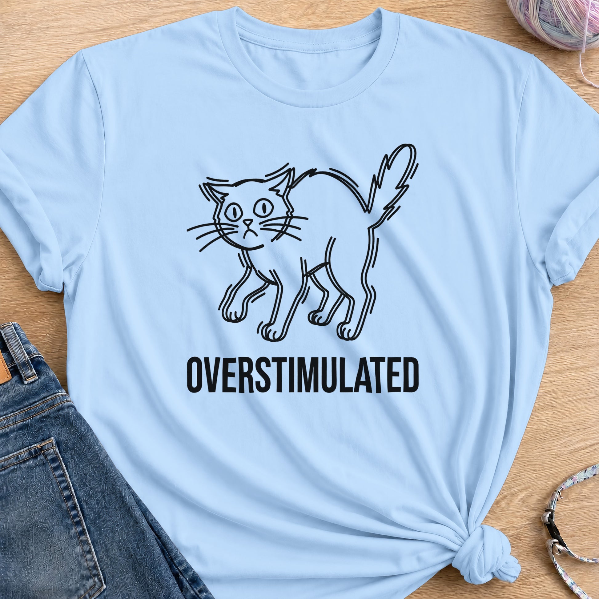 Oversimulated T-Shirt — Light Blue