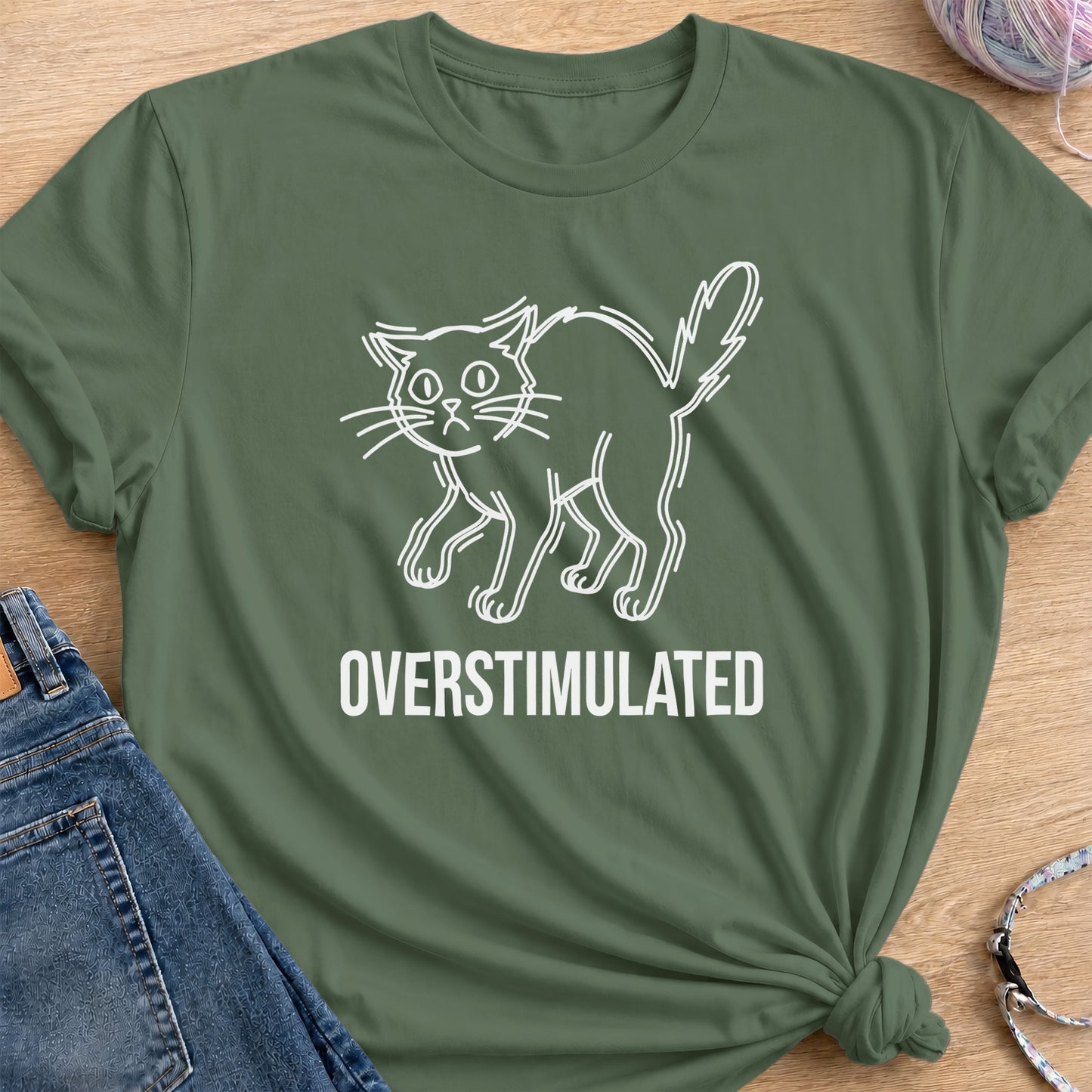 Oversimulated T-Shirt — Military Green