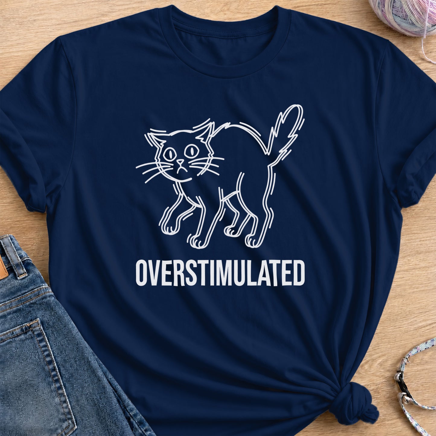 Oversimulated T-Shirt — Navy