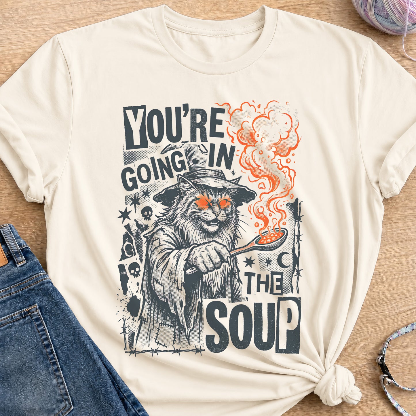 Soup Ingredients T-shirt — Natural
