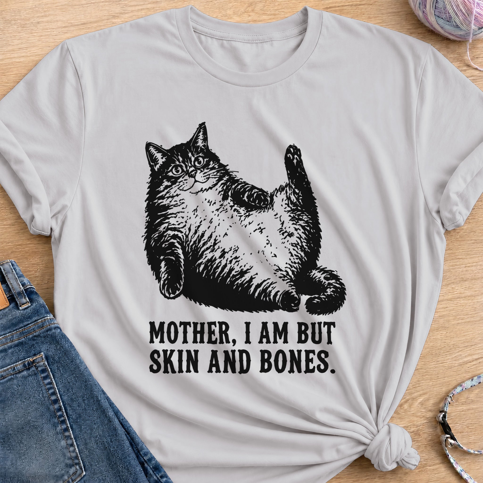 Skin and Bones T-shirt — Ice Grey