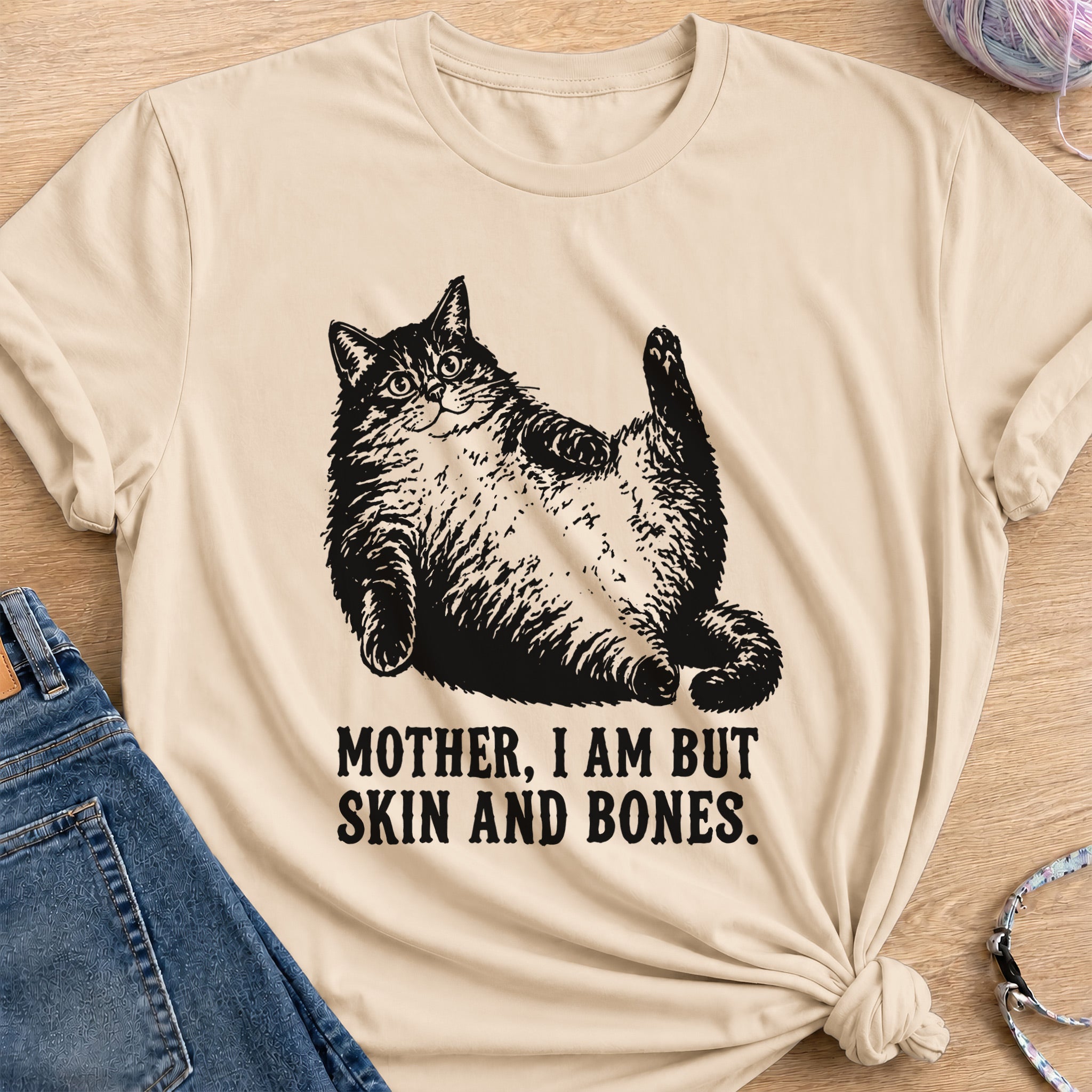 Skin and Bones T-shirt — Sand