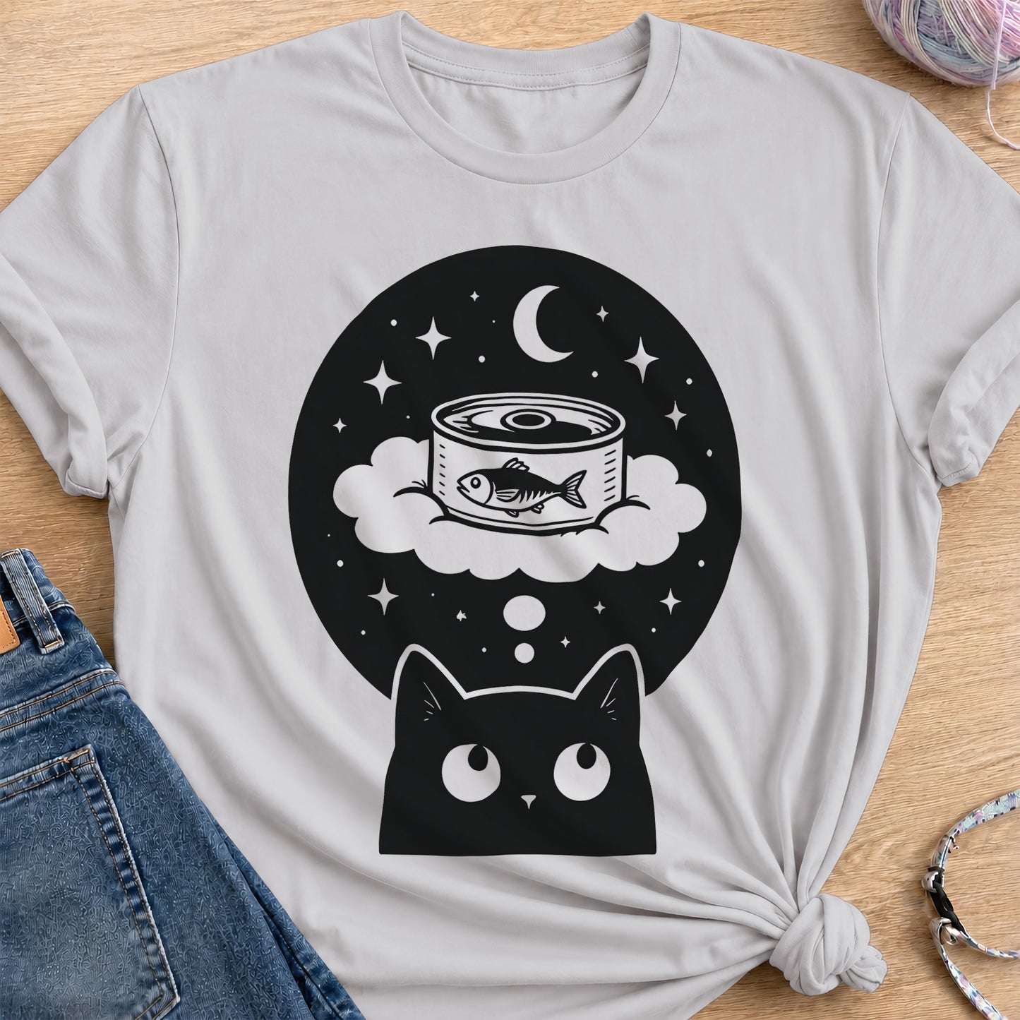 Midnight Snack T-shirt — Ice Grey