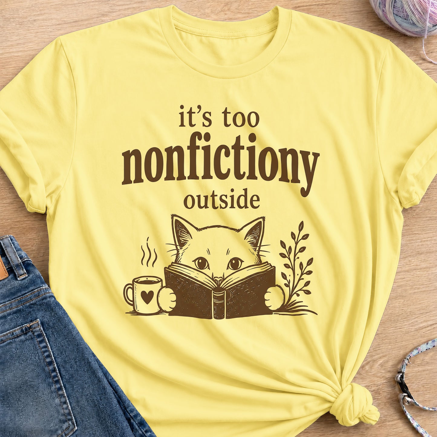 Nonfictiony T-Shirt — Cornsilk