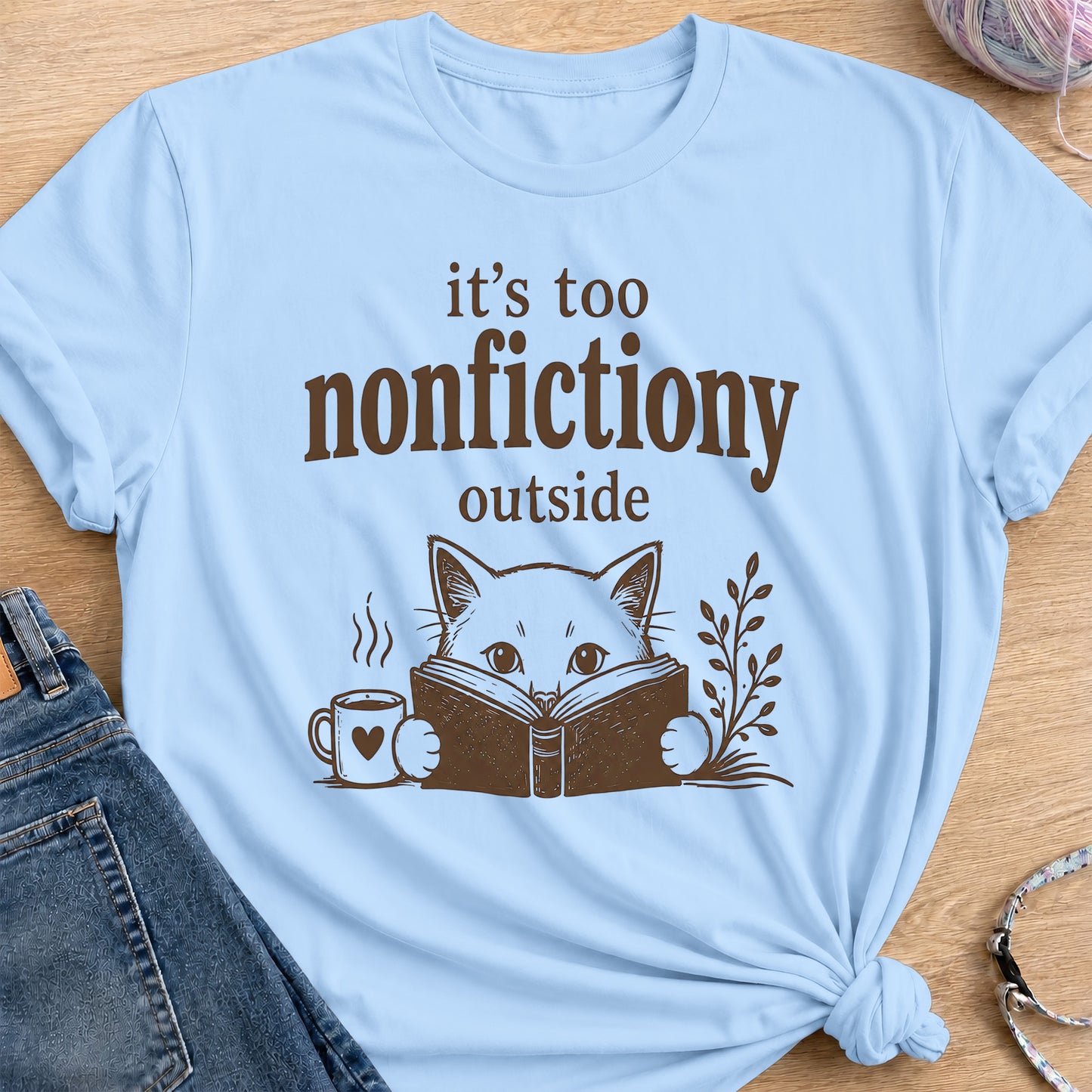 Nonfictiony T-Shirt — Light Blue