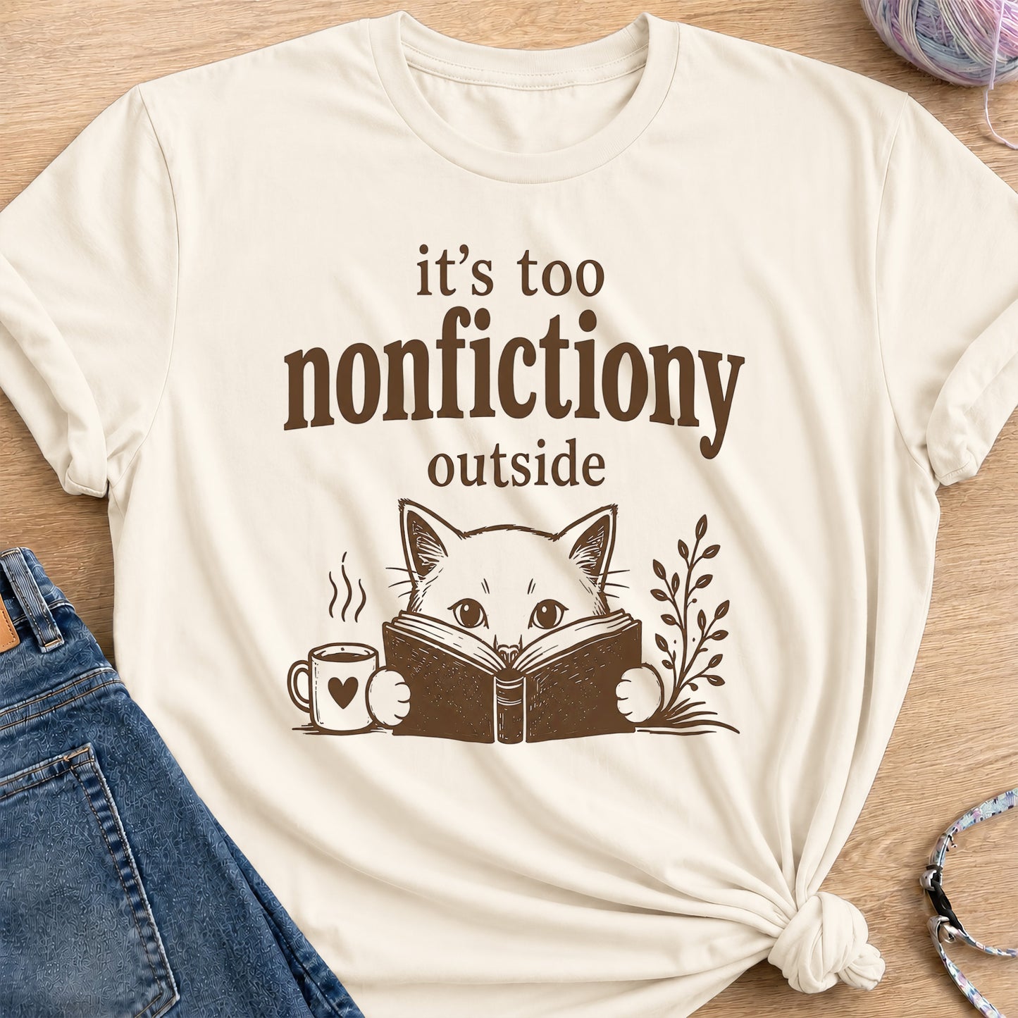 Nonfictiony T-Shirt — Natural