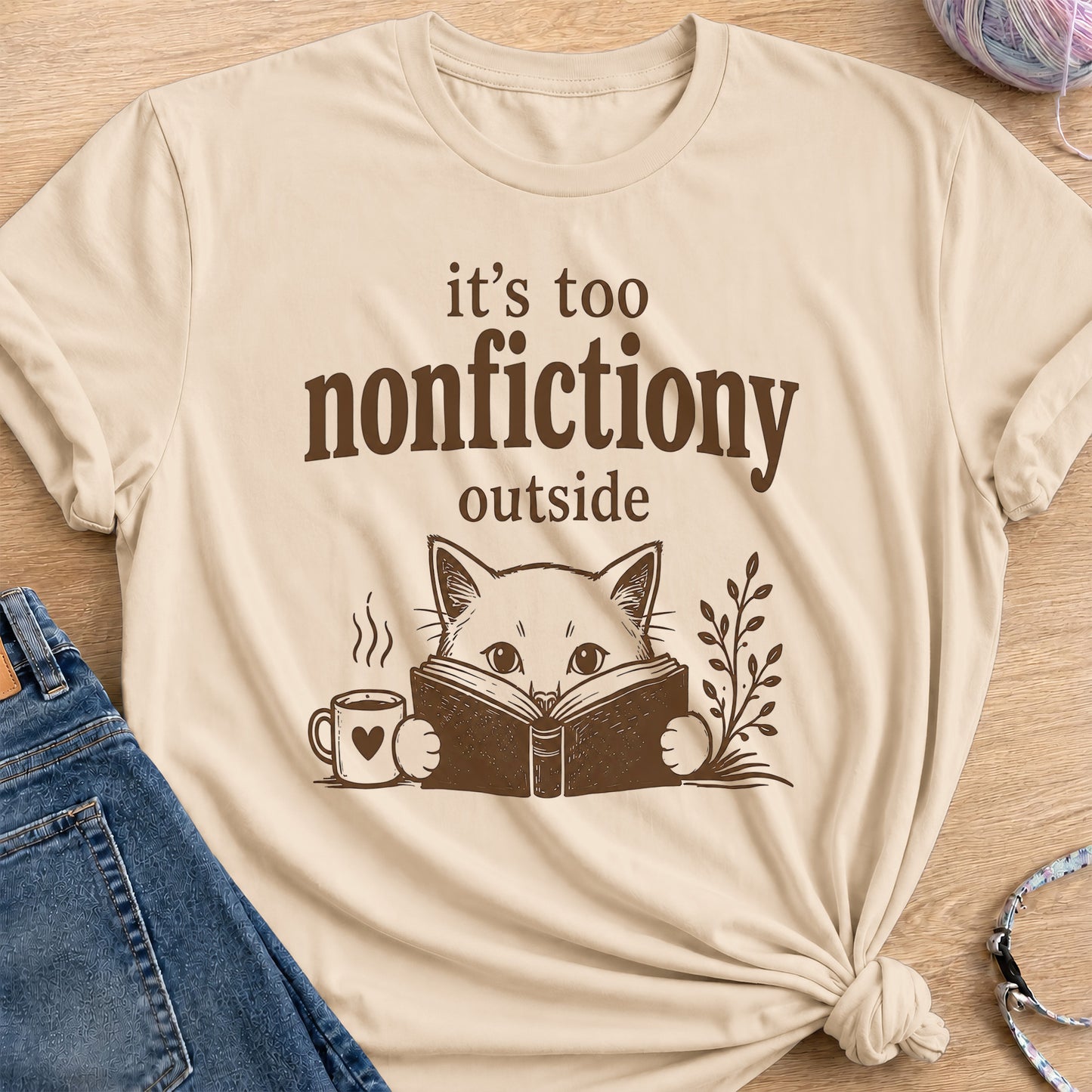 Nonfictiony T-Shirt — Sand
