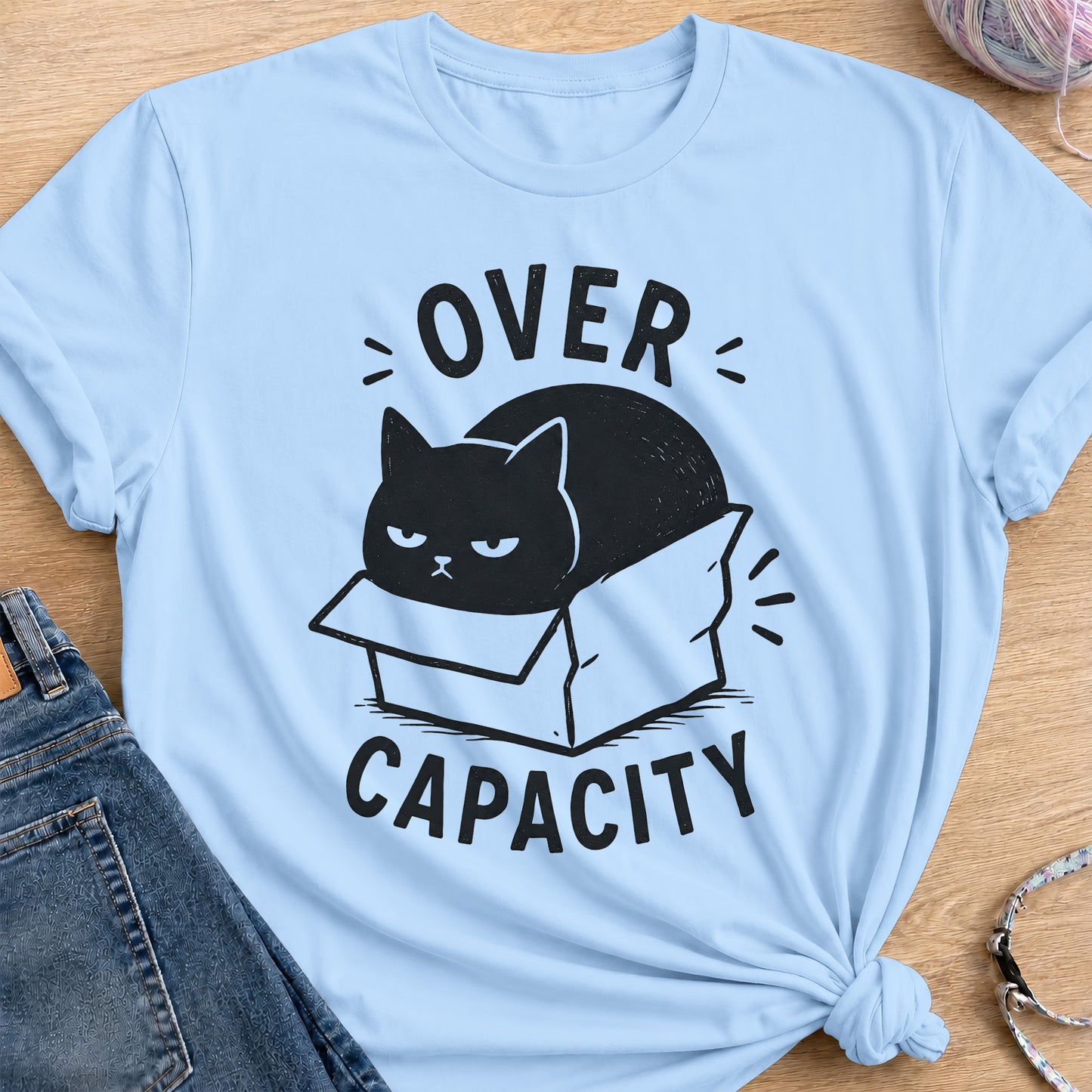 Over Capacity T-Shirt — Light Blue