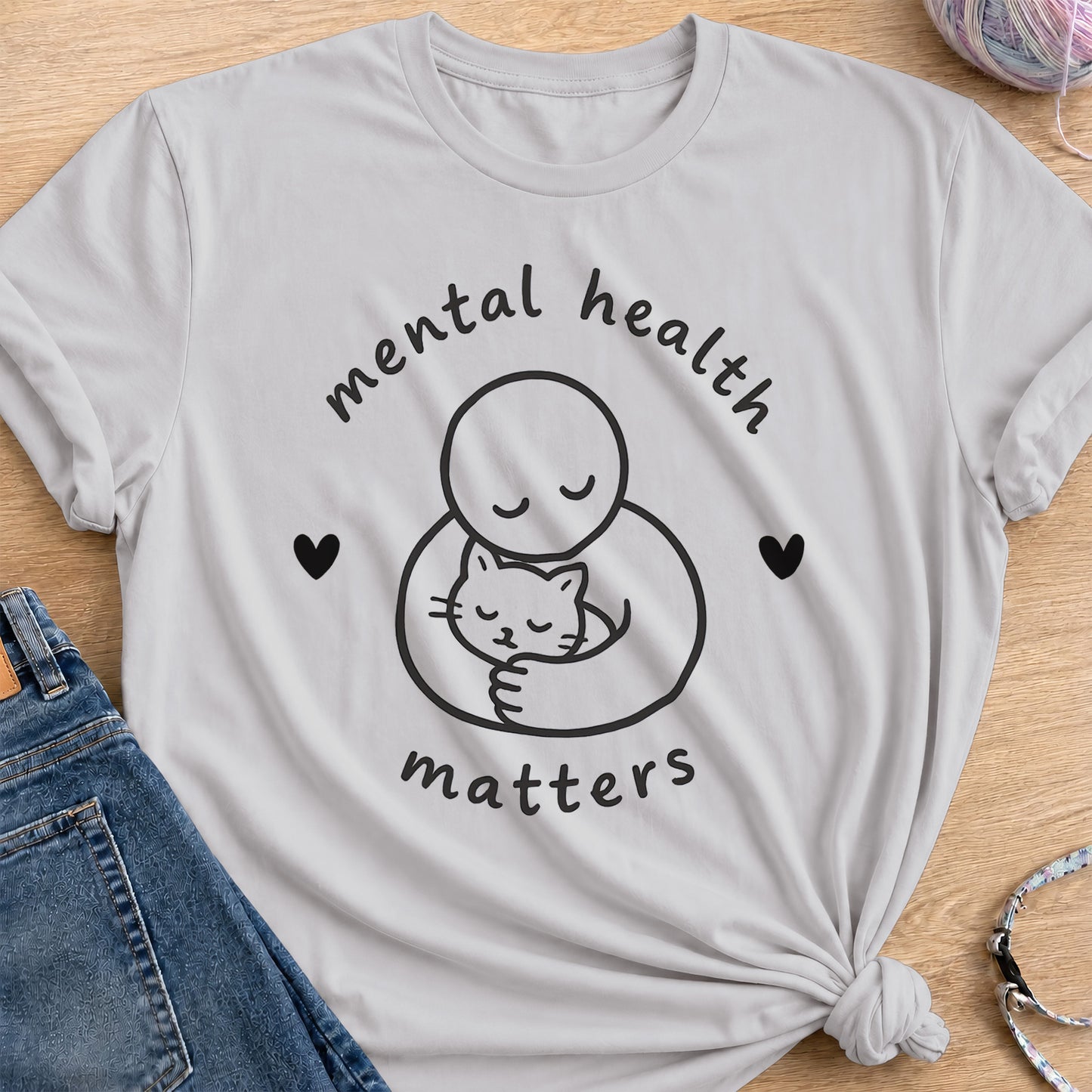 Mental Health T-Shirt — Ice Grey