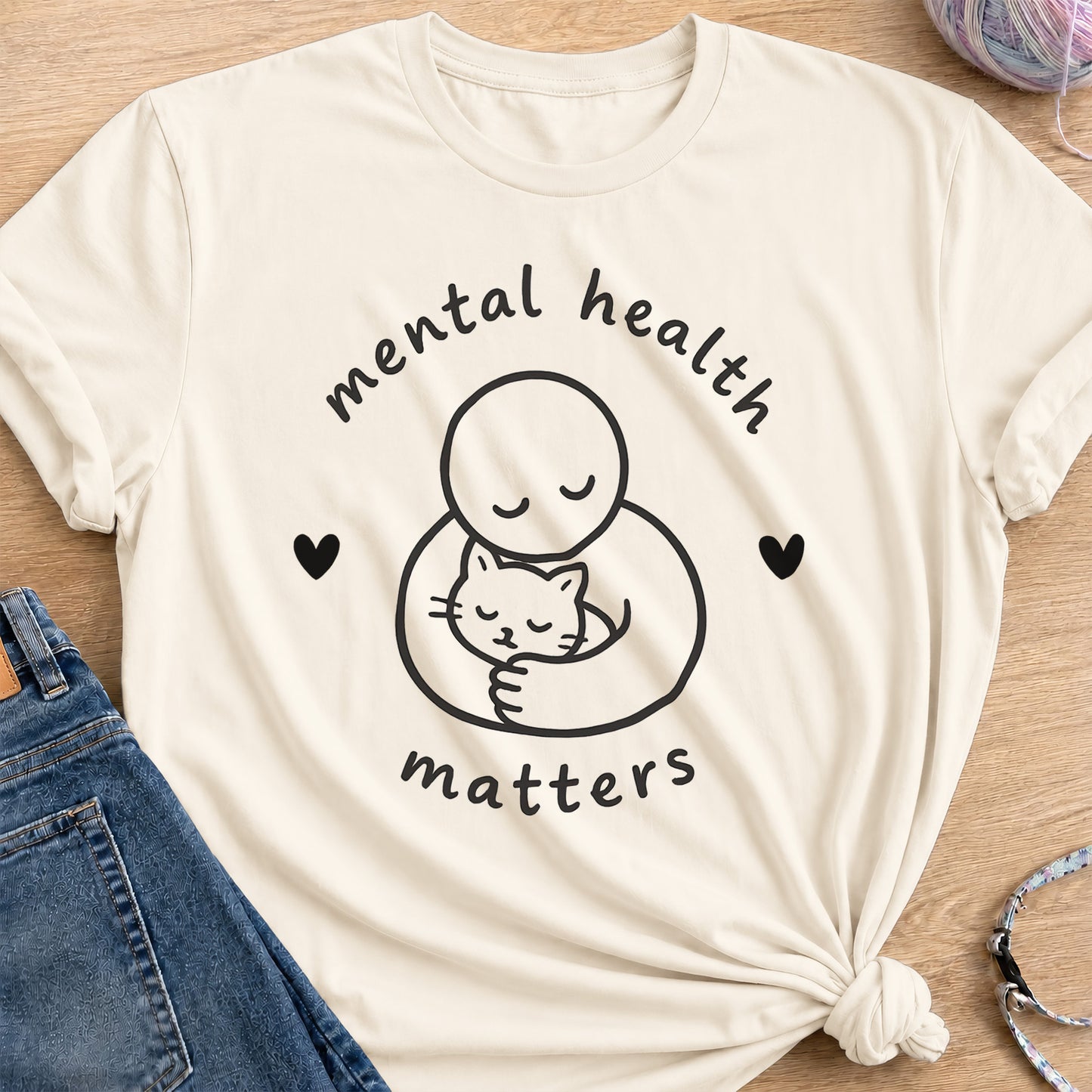 Mental Health T-Shirt — Natural