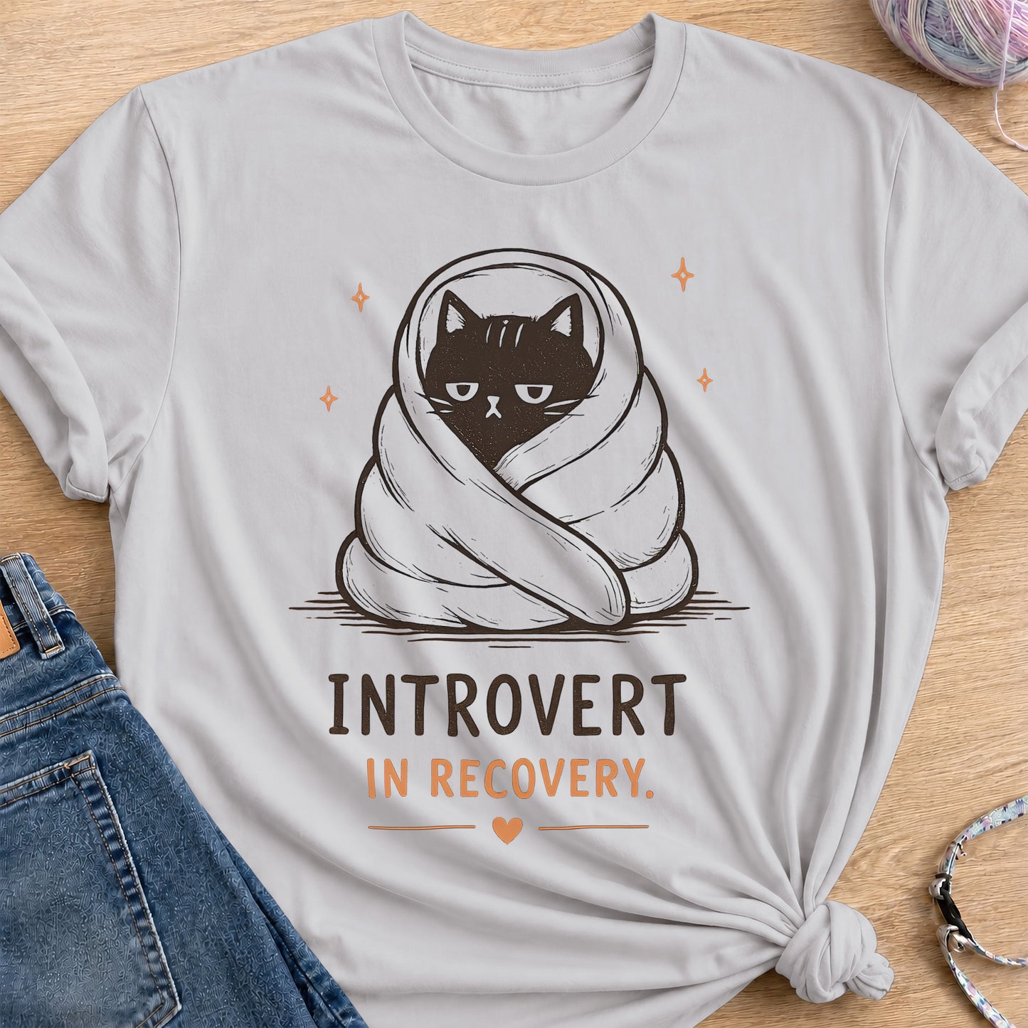 Introvert T-Shirt — Ice Grey