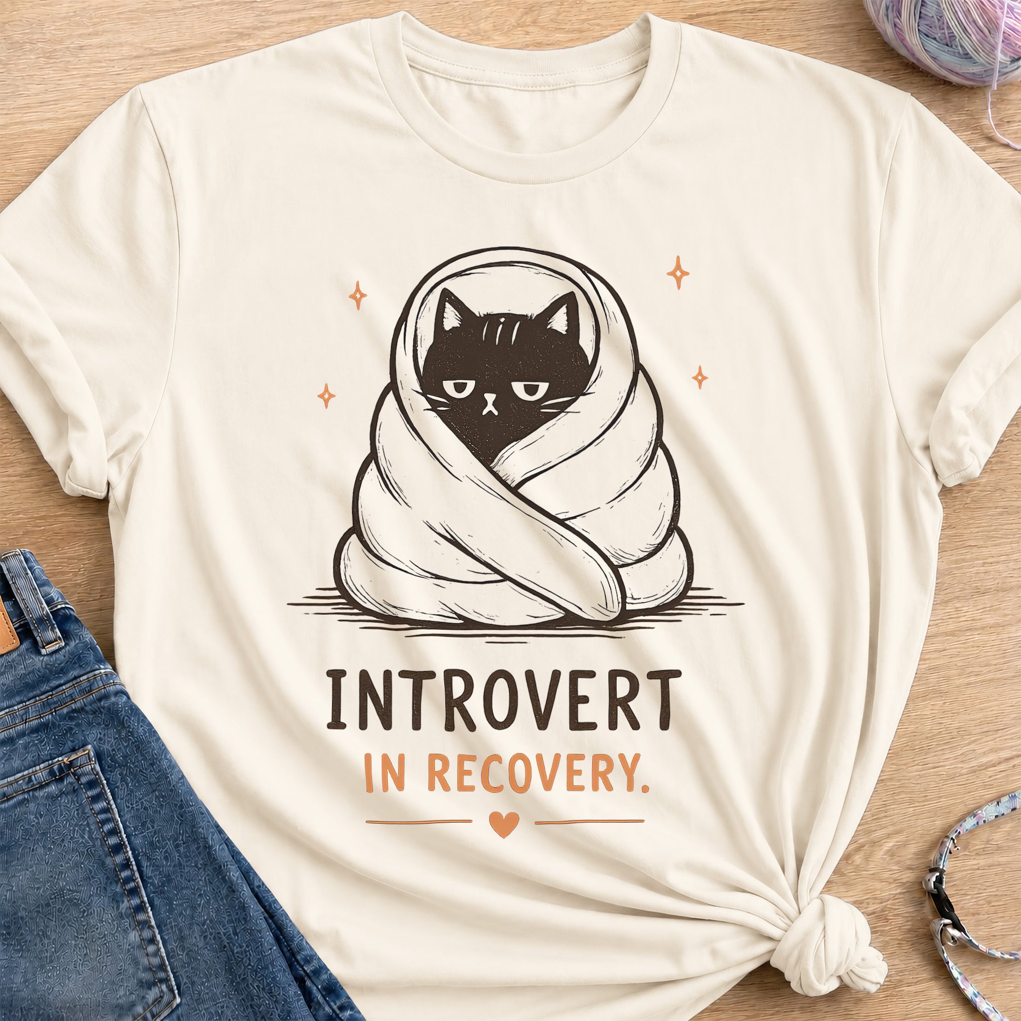 Introvert T-Shirt — Natural