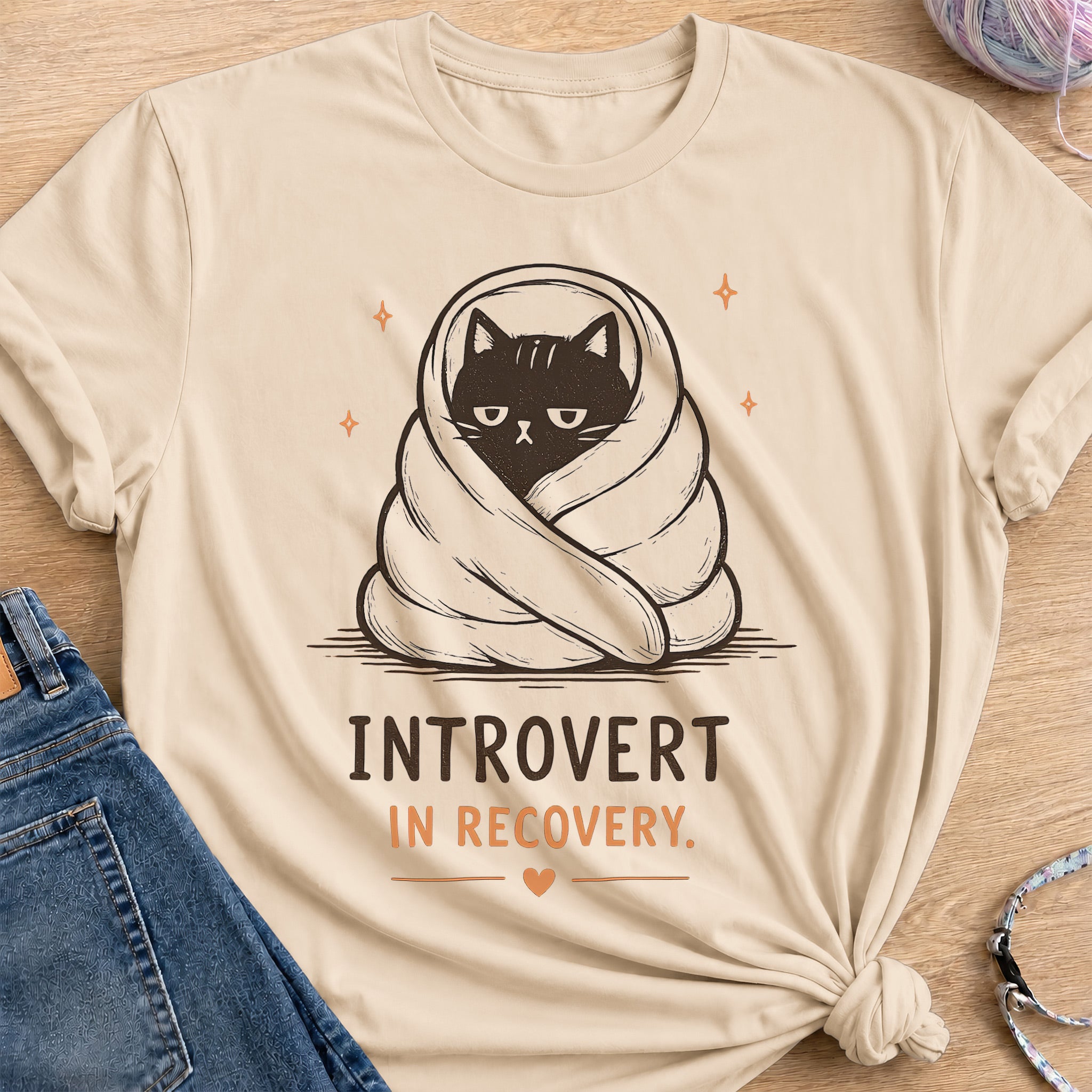 Introvert T-Shirt — Sand
