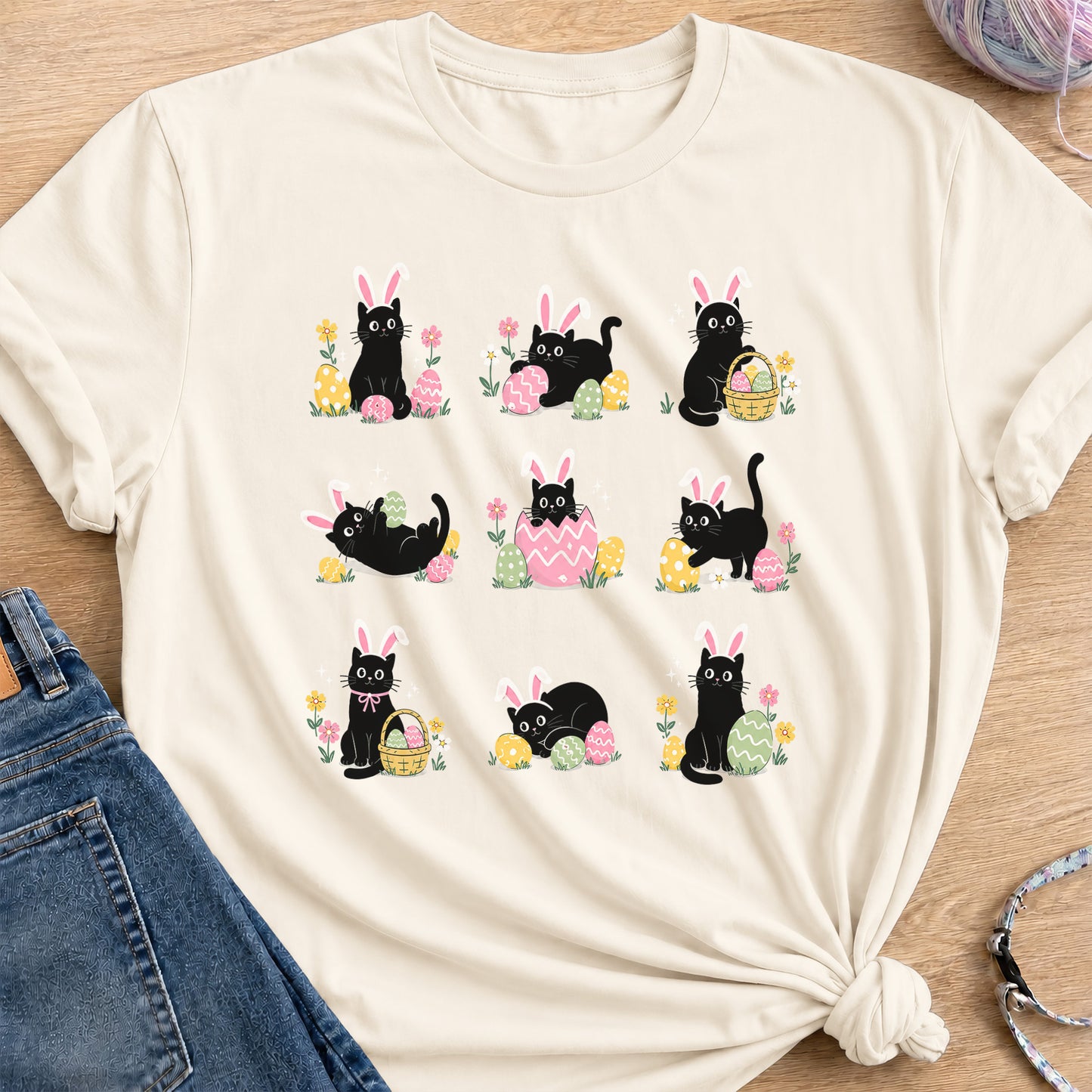Easter Bunnies T-Shirt — Natural