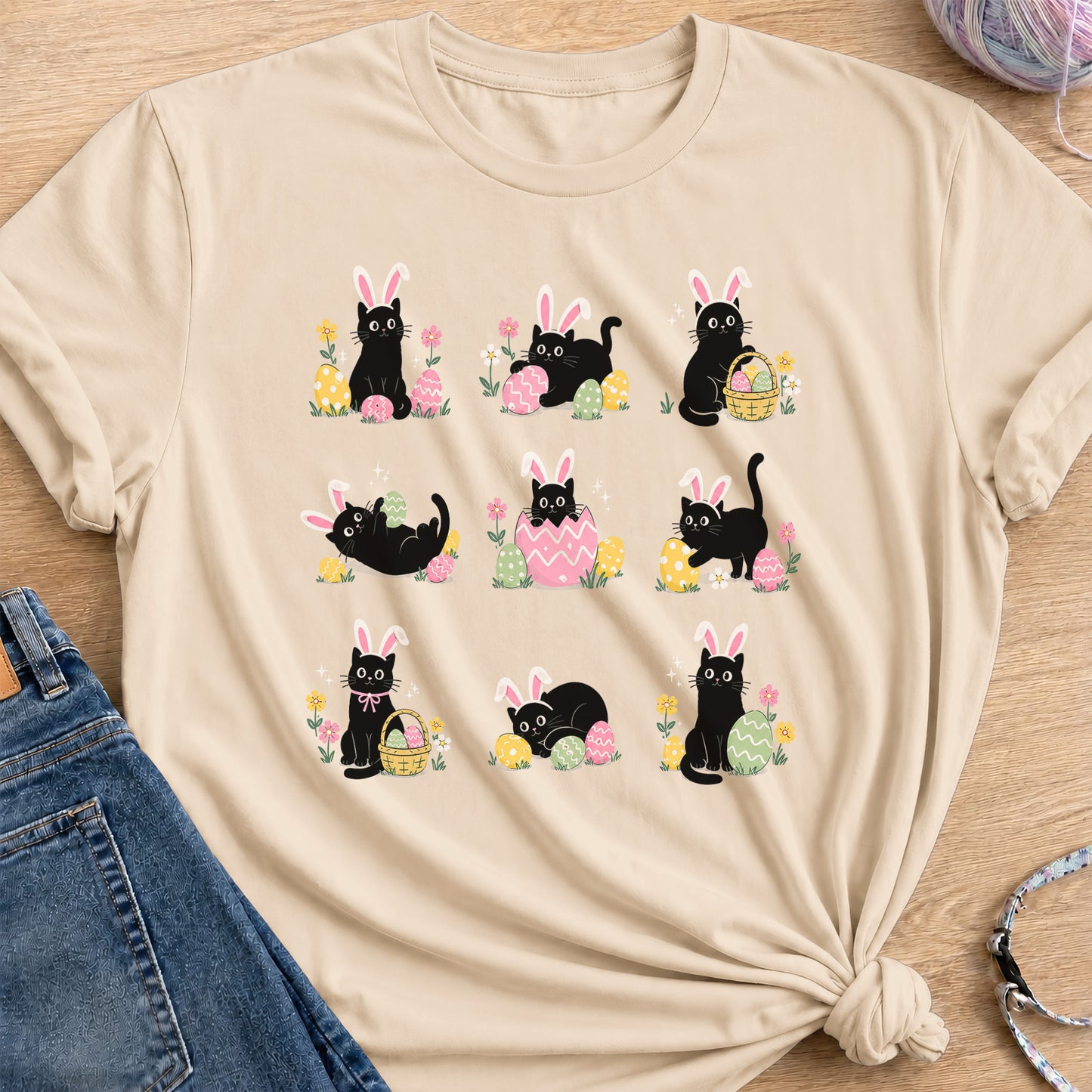 Easter Bunnies T-Shirt — Sand