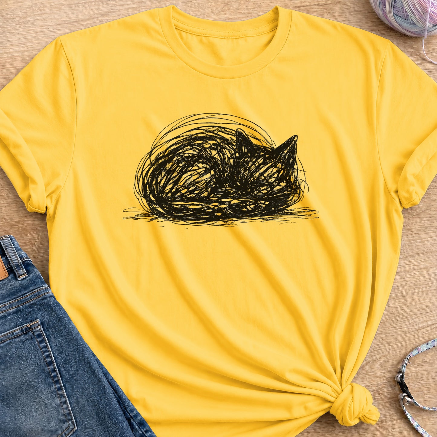 Cat Loaf T-Shirt — Daisy