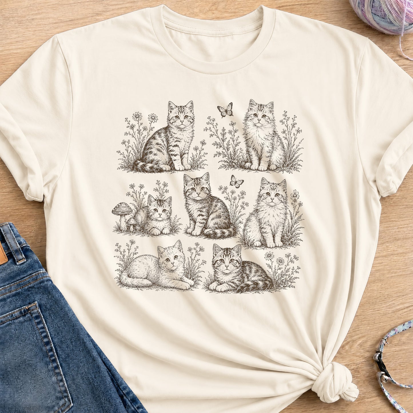 Vintage Garden T-Shirt — Natural