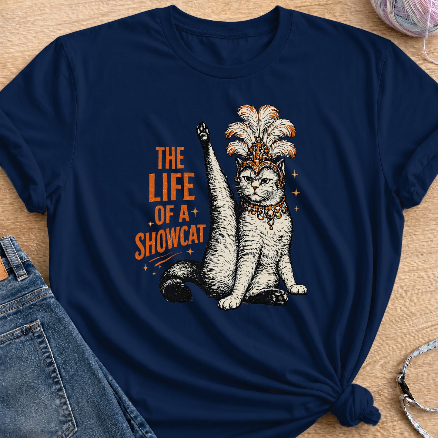 Showcat Life T-Shirt — Navy