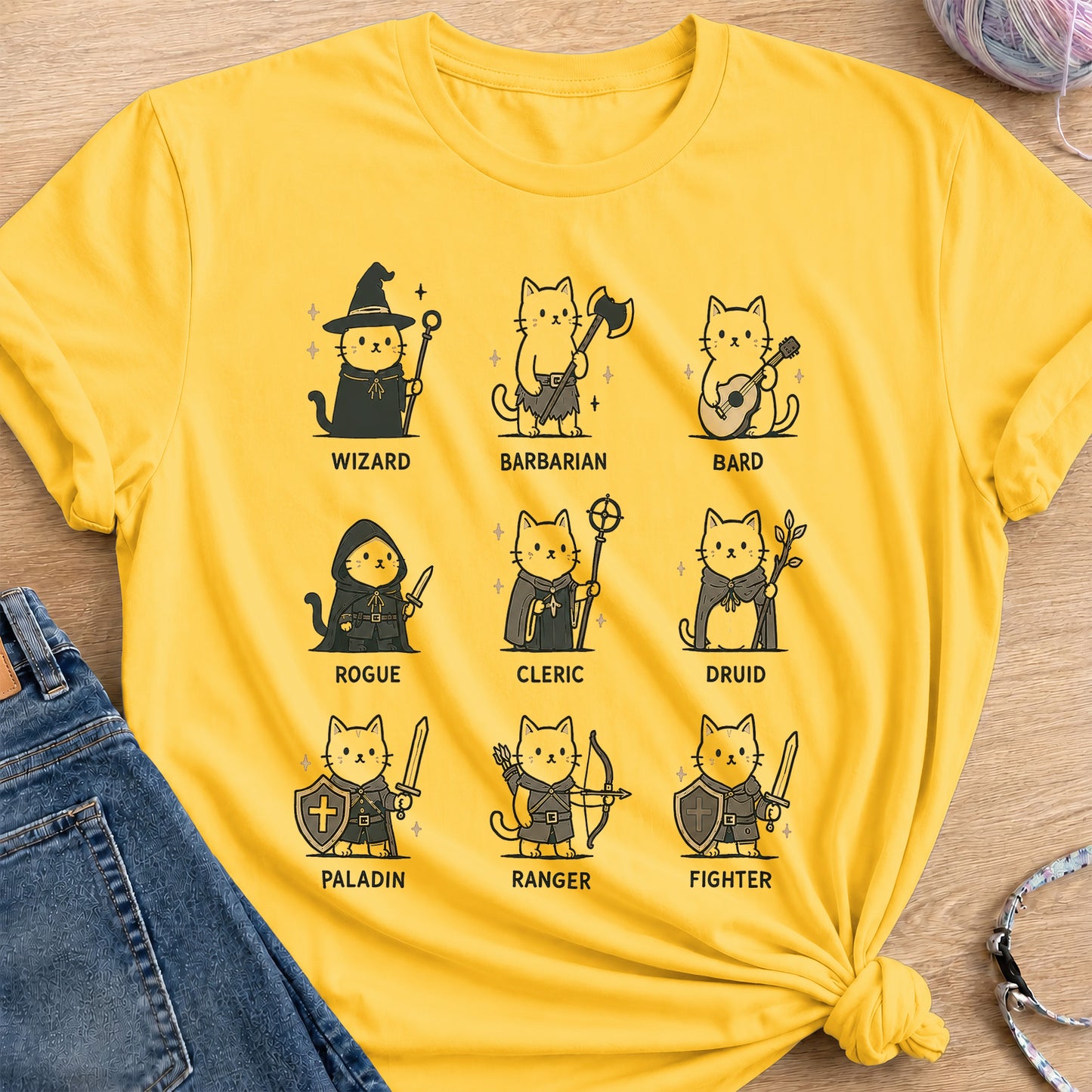 RPG Classes T-Shirt — Daisy