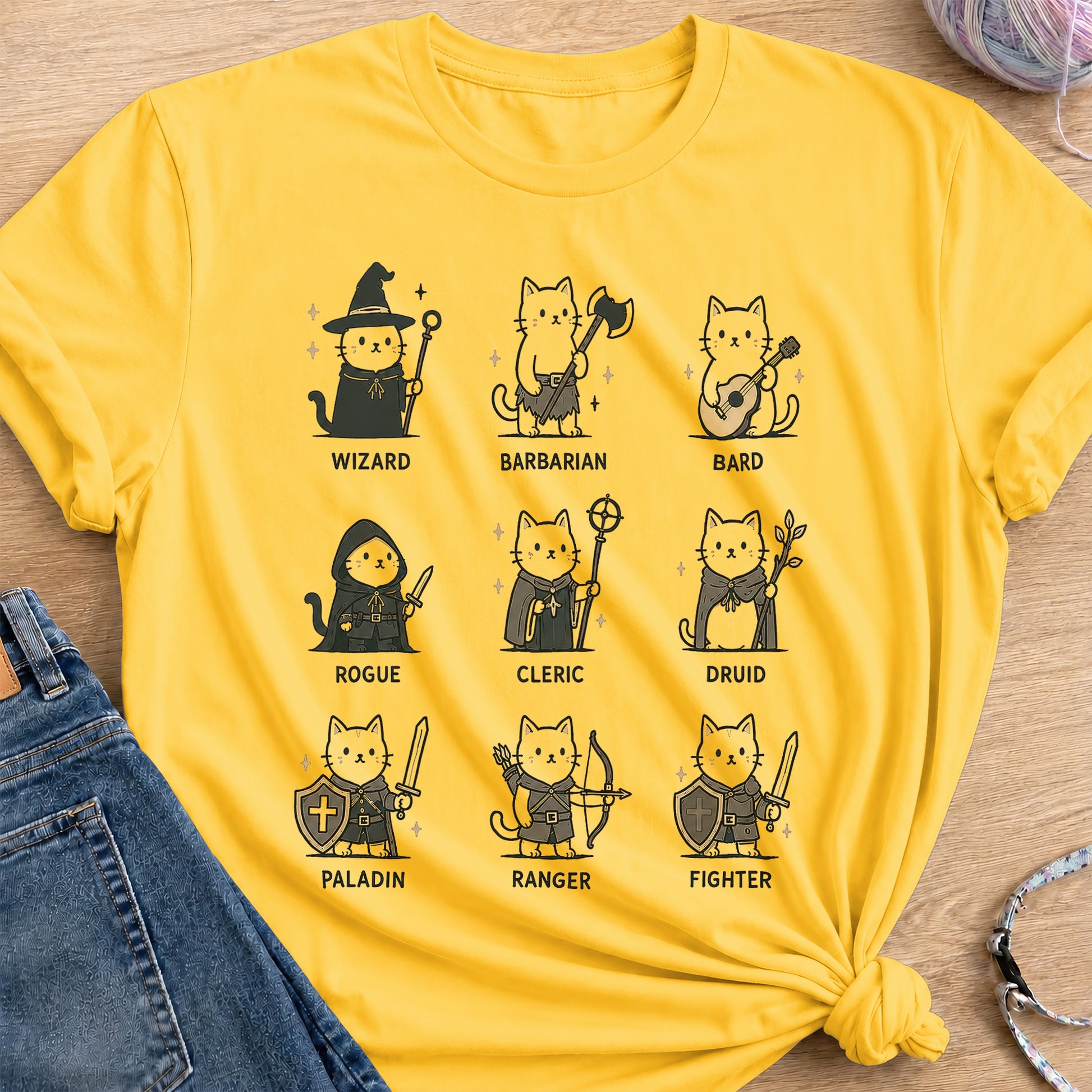 RPG Classes T-Shirt — Daisy