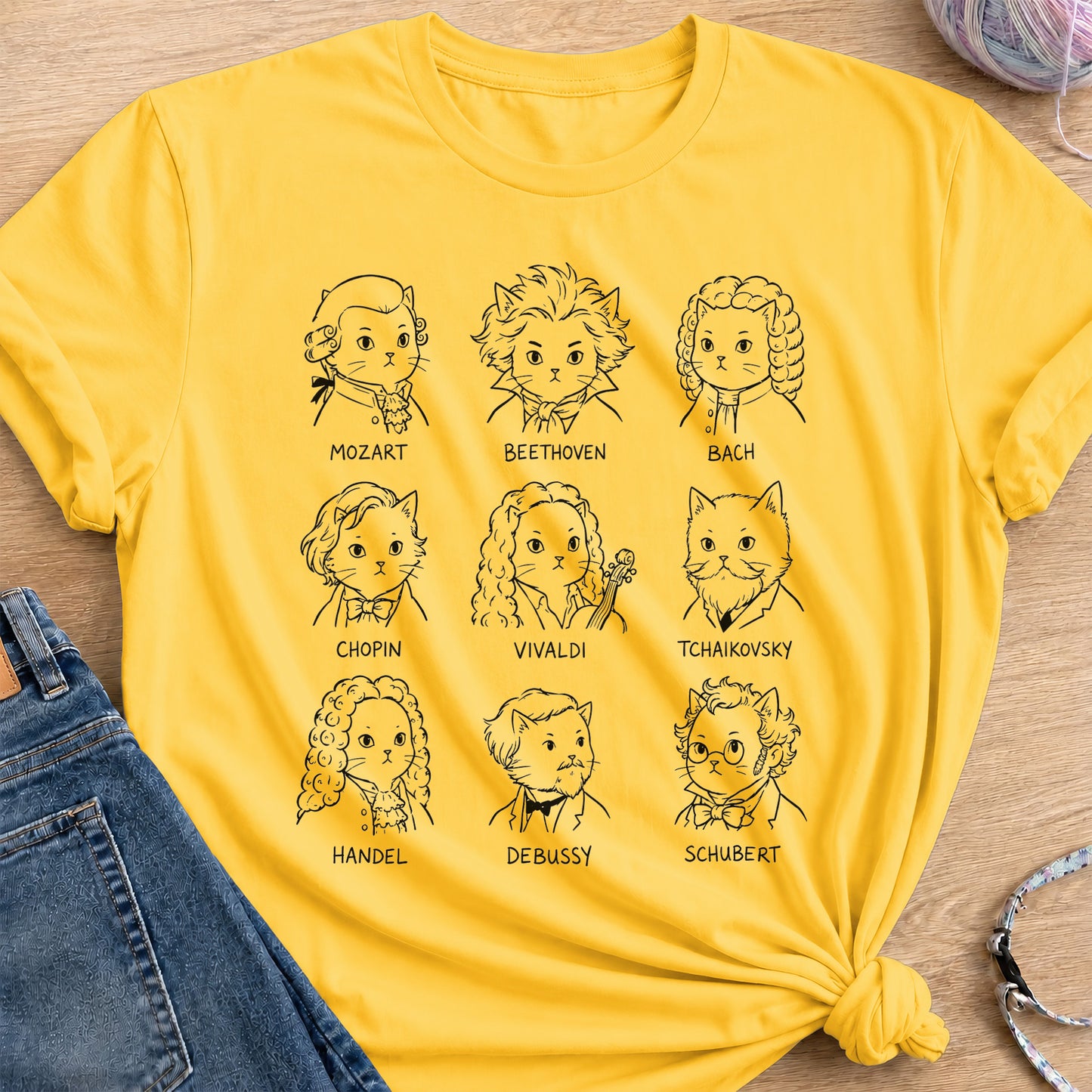 Classical Composers T-Shirt — Daisy
