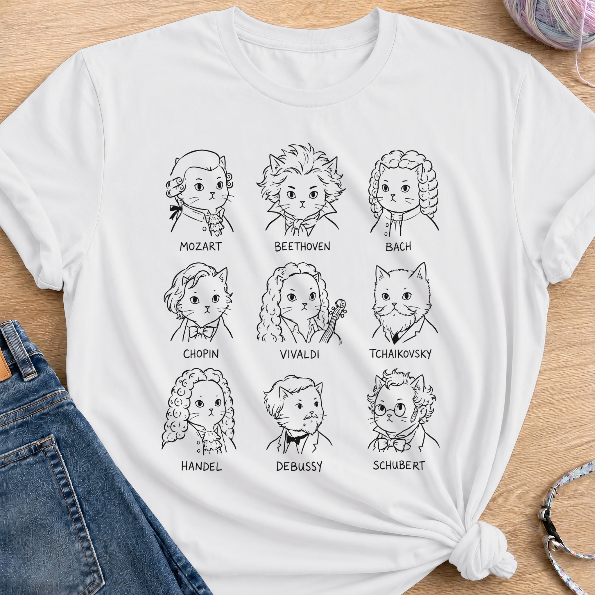 Classical Composers T-Shirt — White