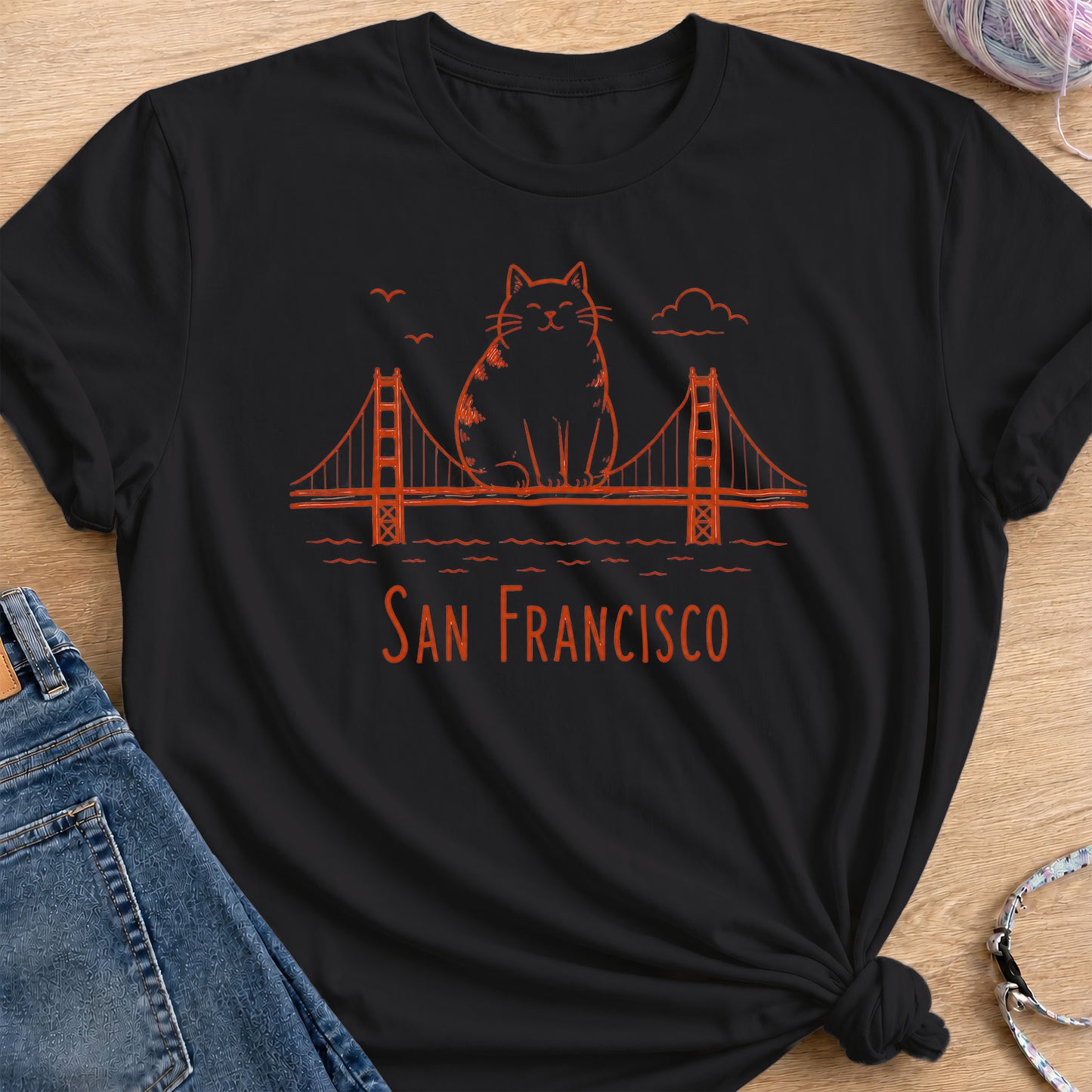 San Francisco T-Shirt — Black