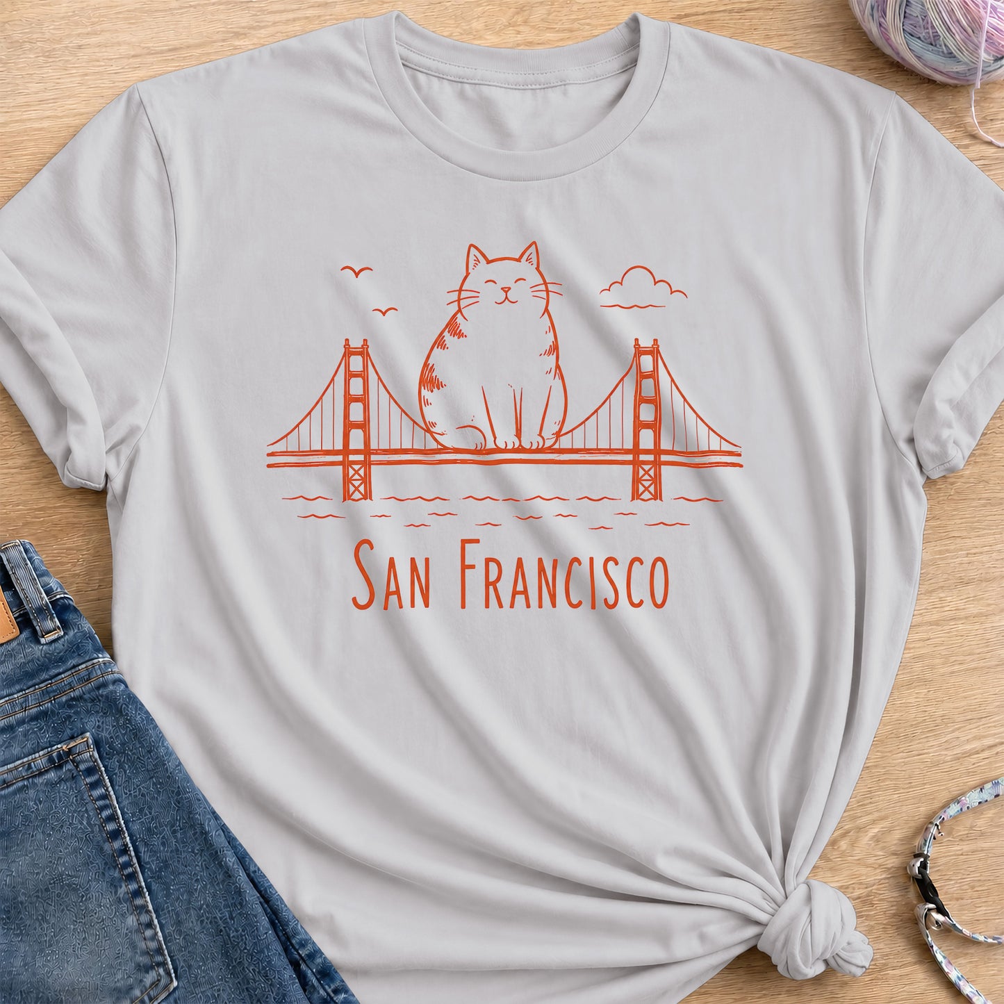 San Francisco T-Shirt — Ice Grey