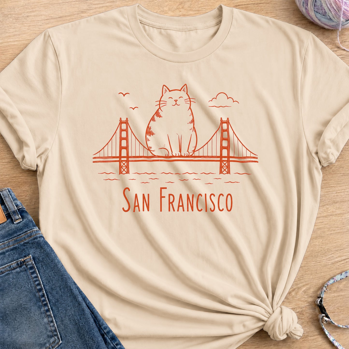 San Francisco T-Shirt — Sand