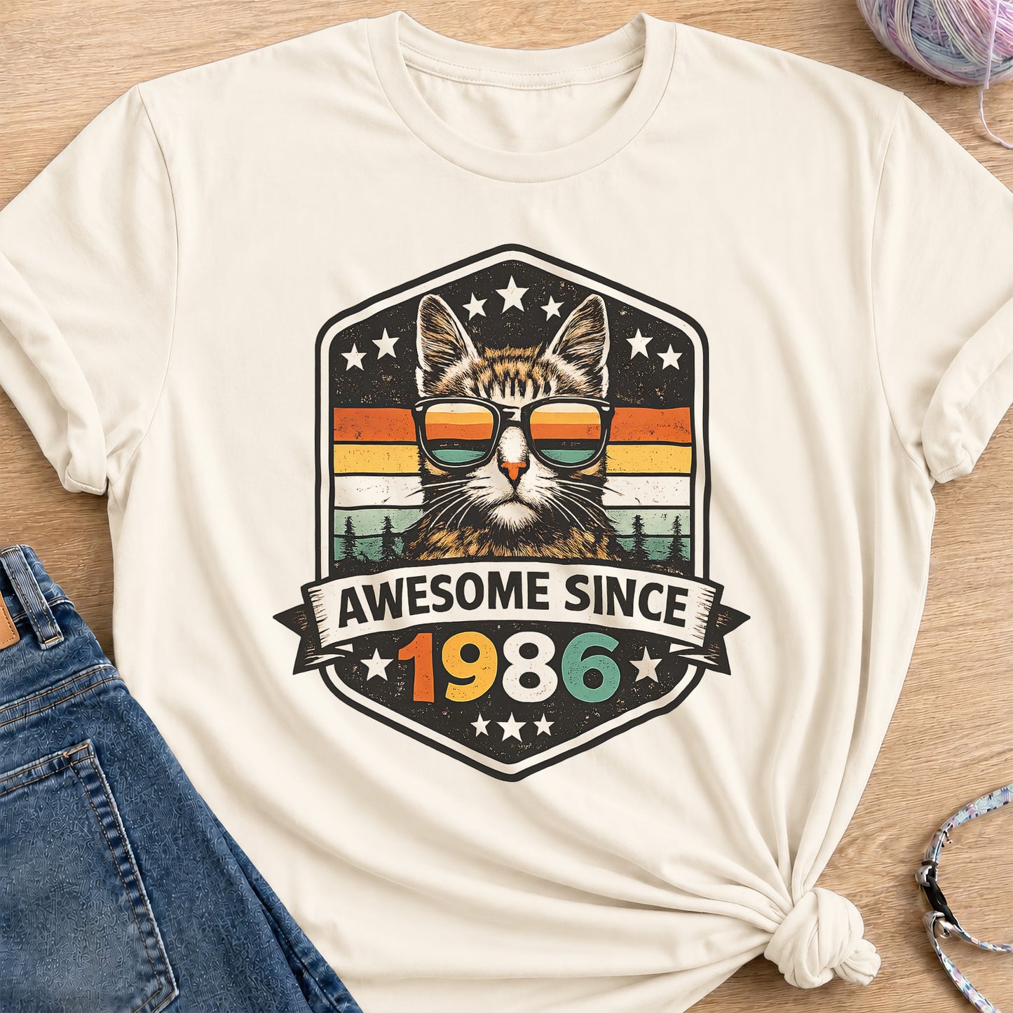 1986 T-Shirt — Natural