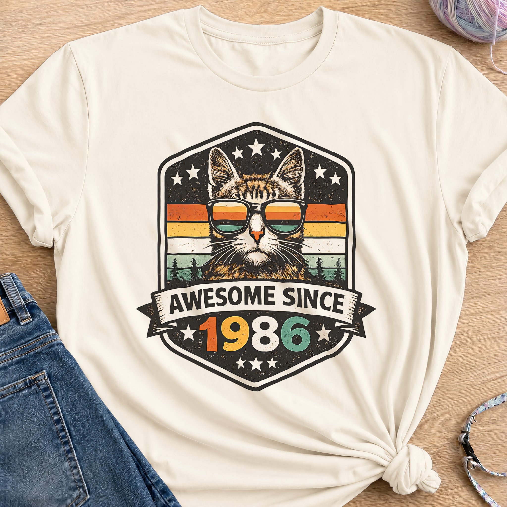 1986 T-Shirt — Natural